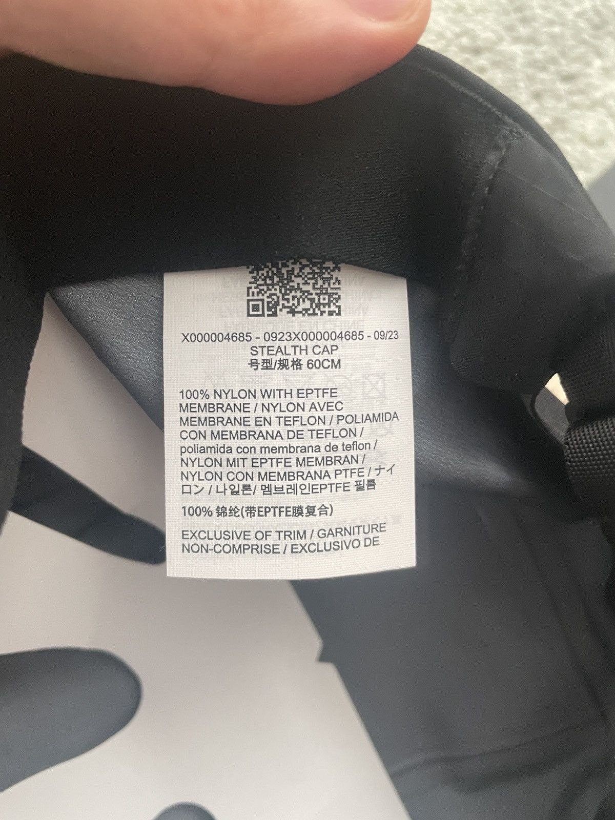 Veilance Arc’teryx Veilance Stealth Cap Size ONE SIZE - 4 Thumbnail