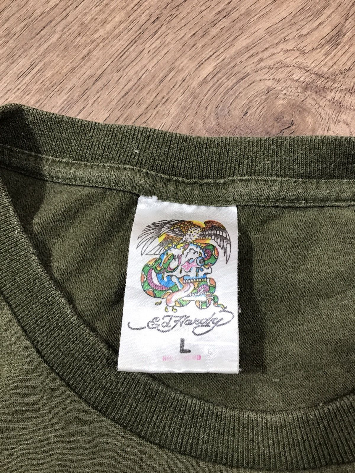 Ed Hardy × Vintage Ed Hardy Dog T Shirt Size US L / EU 52-54 / 3 - 4 Thumbnail