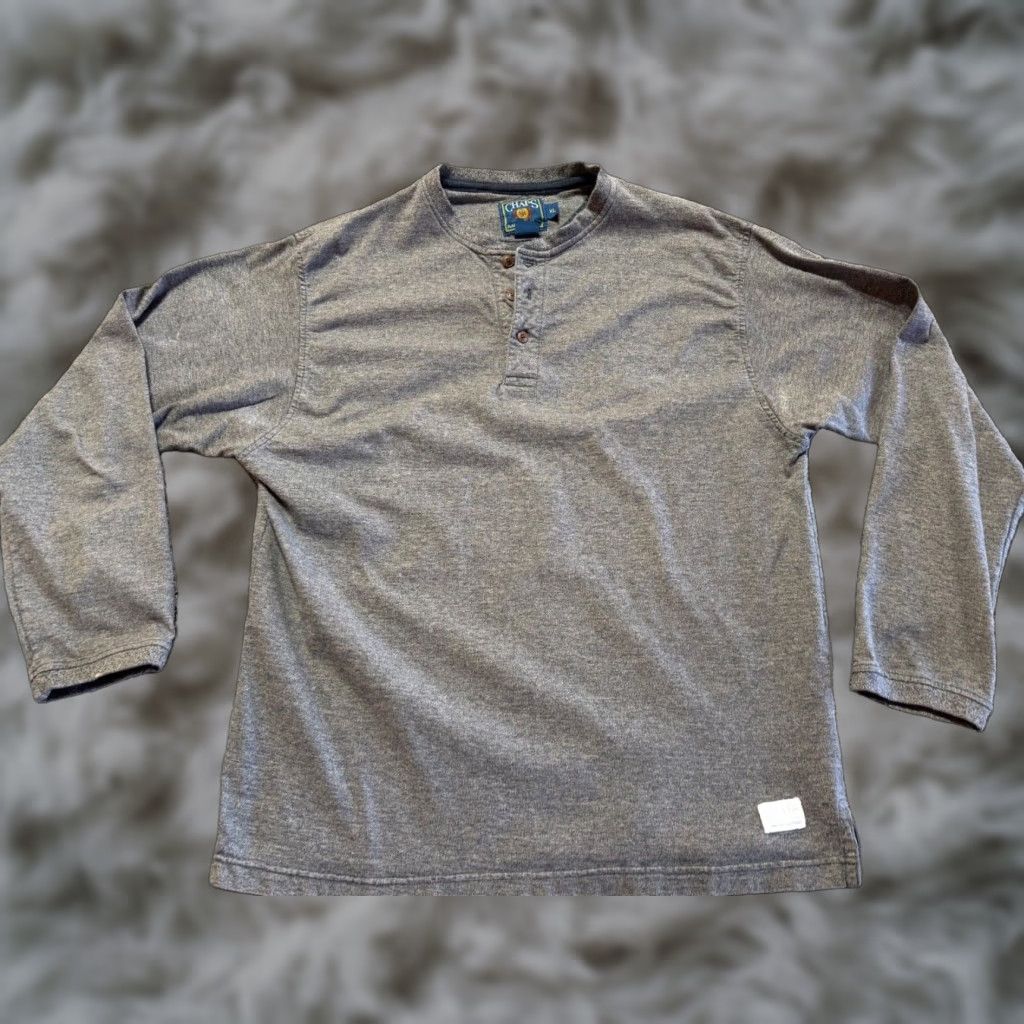 Ralph Lauren VINTAGE Ralph Lauren Shirt Mens XL Gray Henley Long Sleeve Size US XL / EU 56 / 4 - 1 Thumbnail