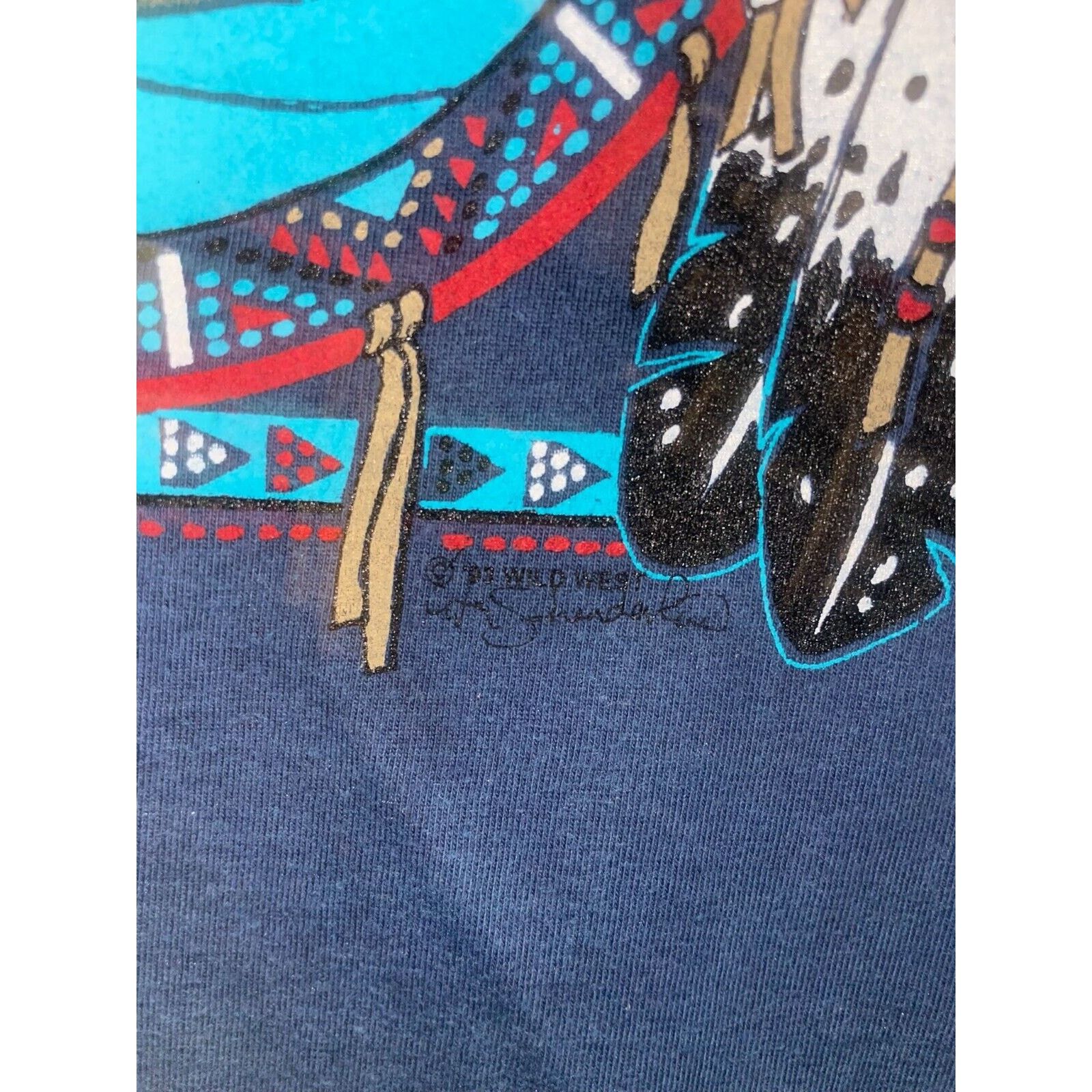 Jerzees Vintage Black Hills Shirt SD Native American Tee VTG 90s M Size US M / EU 48-50 / 2 - 6 Thumbnail