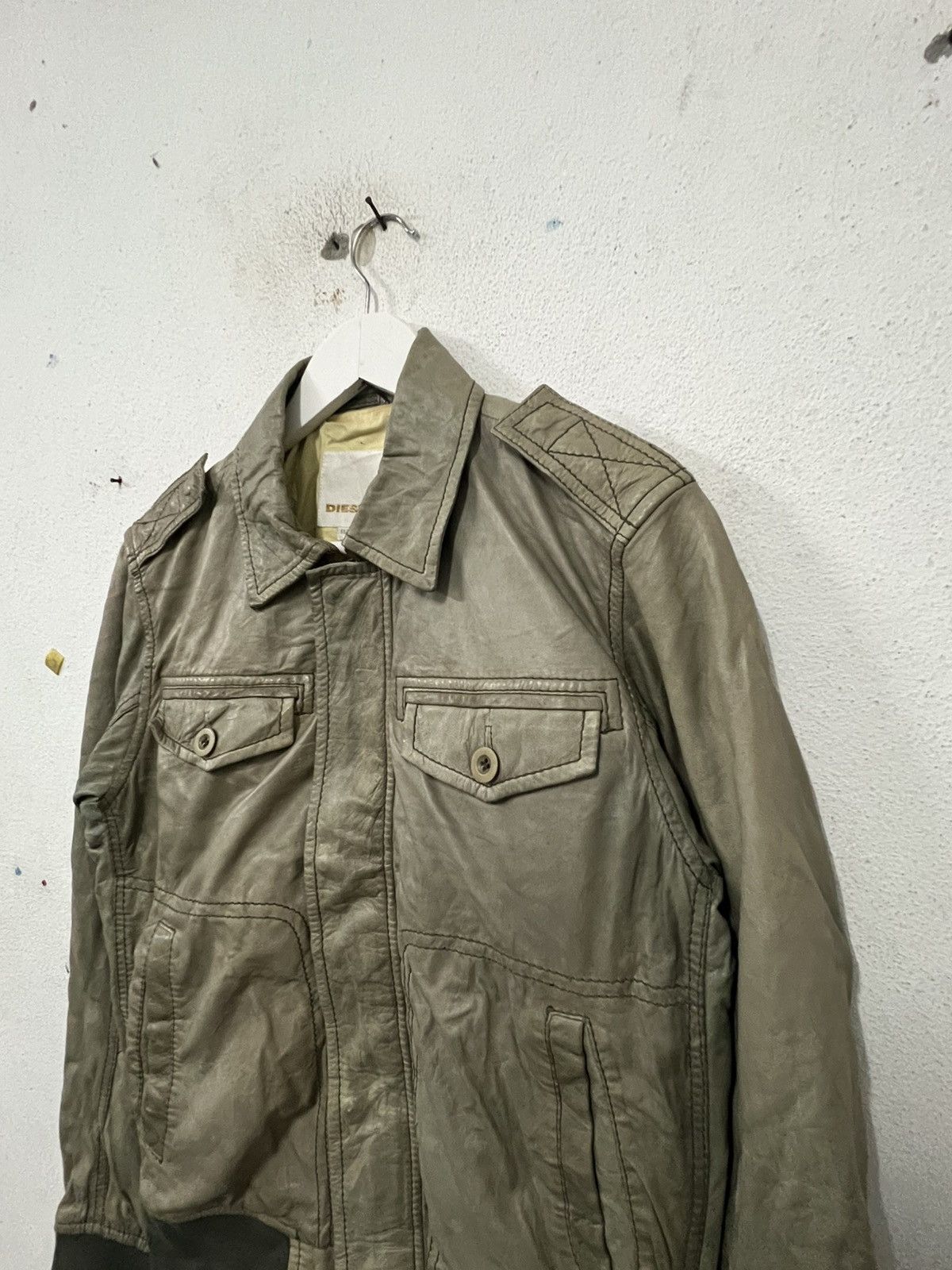 Diesel Vintage Diesil Leather Jacket Size US S / EU 44-46 / 1 - 4 Thumbnail