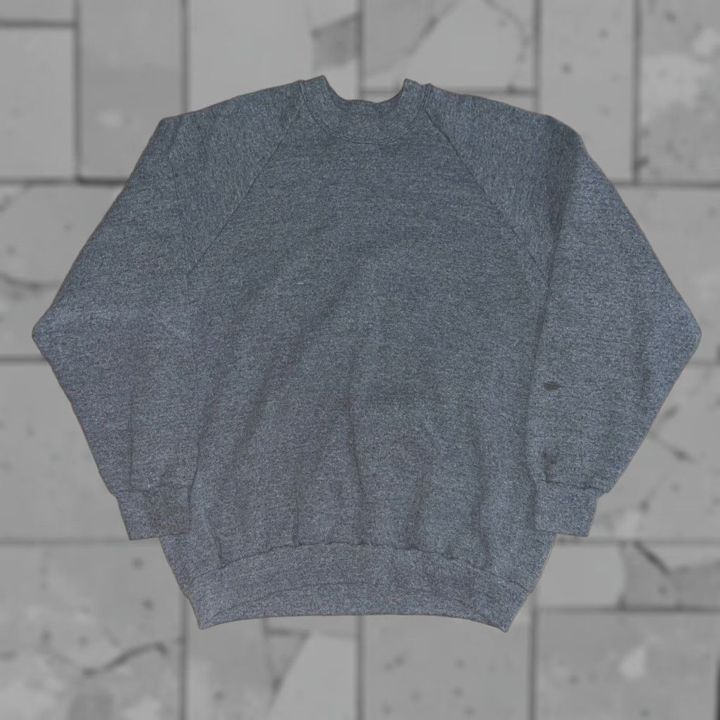 Fruit Of The Loom VINTAGE Fruit of the Loom Pullover Sweatshirt Adult XL Gray Cotton Blend USA Mens Size US XL / EU 56 / 4 - 1 Thumbnail