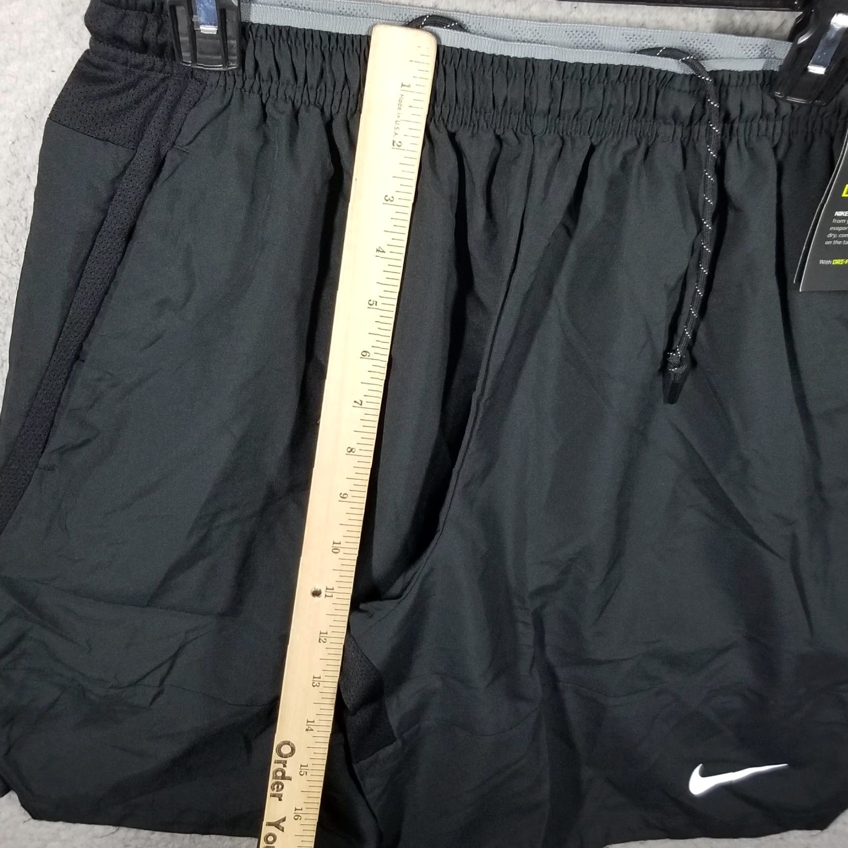 Nike NIKE Stock Woven Dry Untouchable Shorts Adult Large Black Football Pockets Mens Size US 33 - 5 Thumbnail