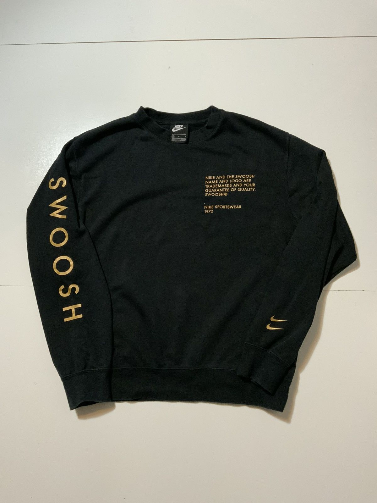 Nike Nike NSW Sportswear Swoosh Club Fleece Crewneck Sweatshirt Size US M / EU 48-50 / 2 - 2 Thumbnail