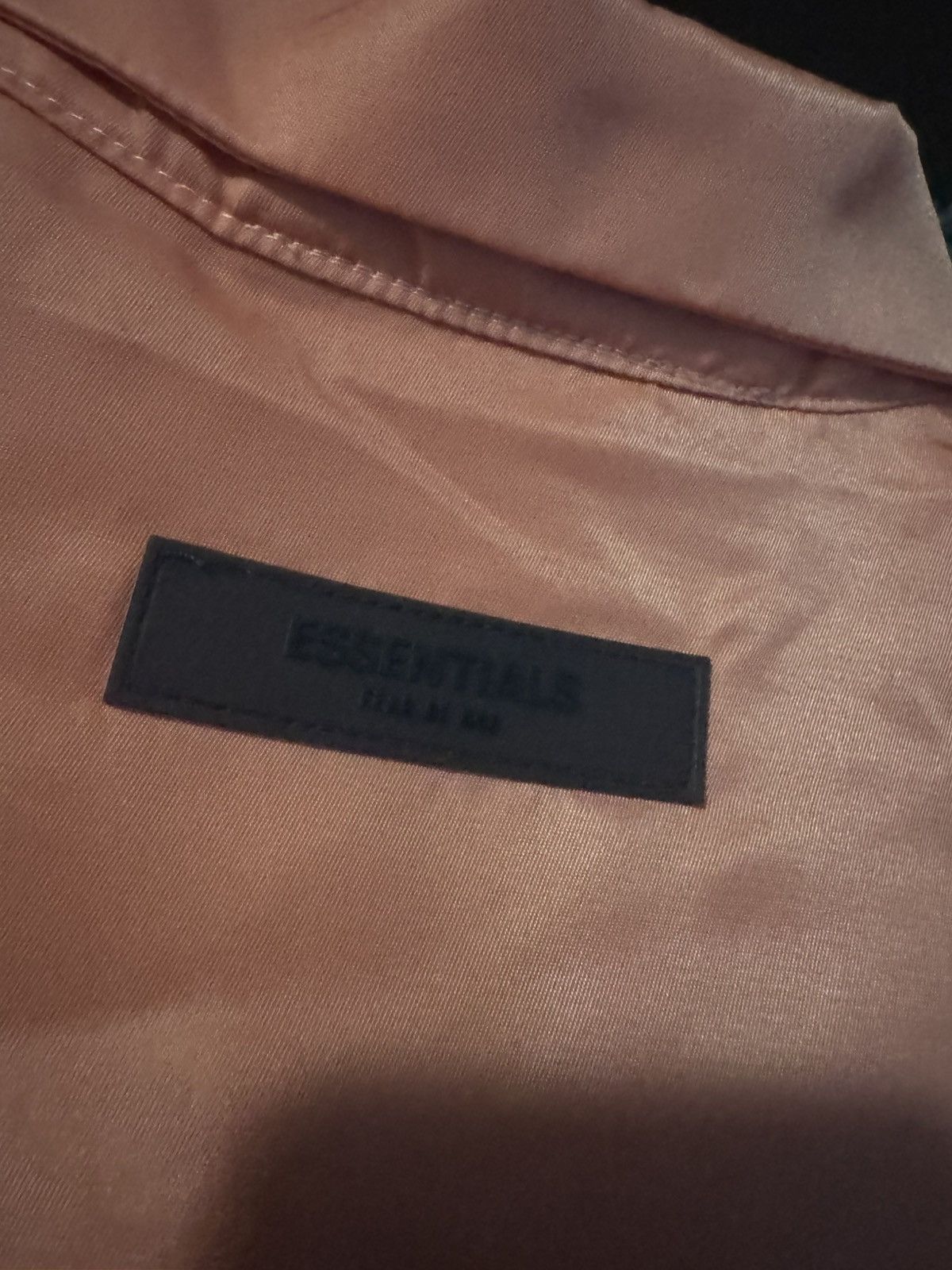 Essentials Coral Fear Of God Essential Nylon Button Up Shirt Size US S / EU 44-46 / 1 - 6 Thumbnail