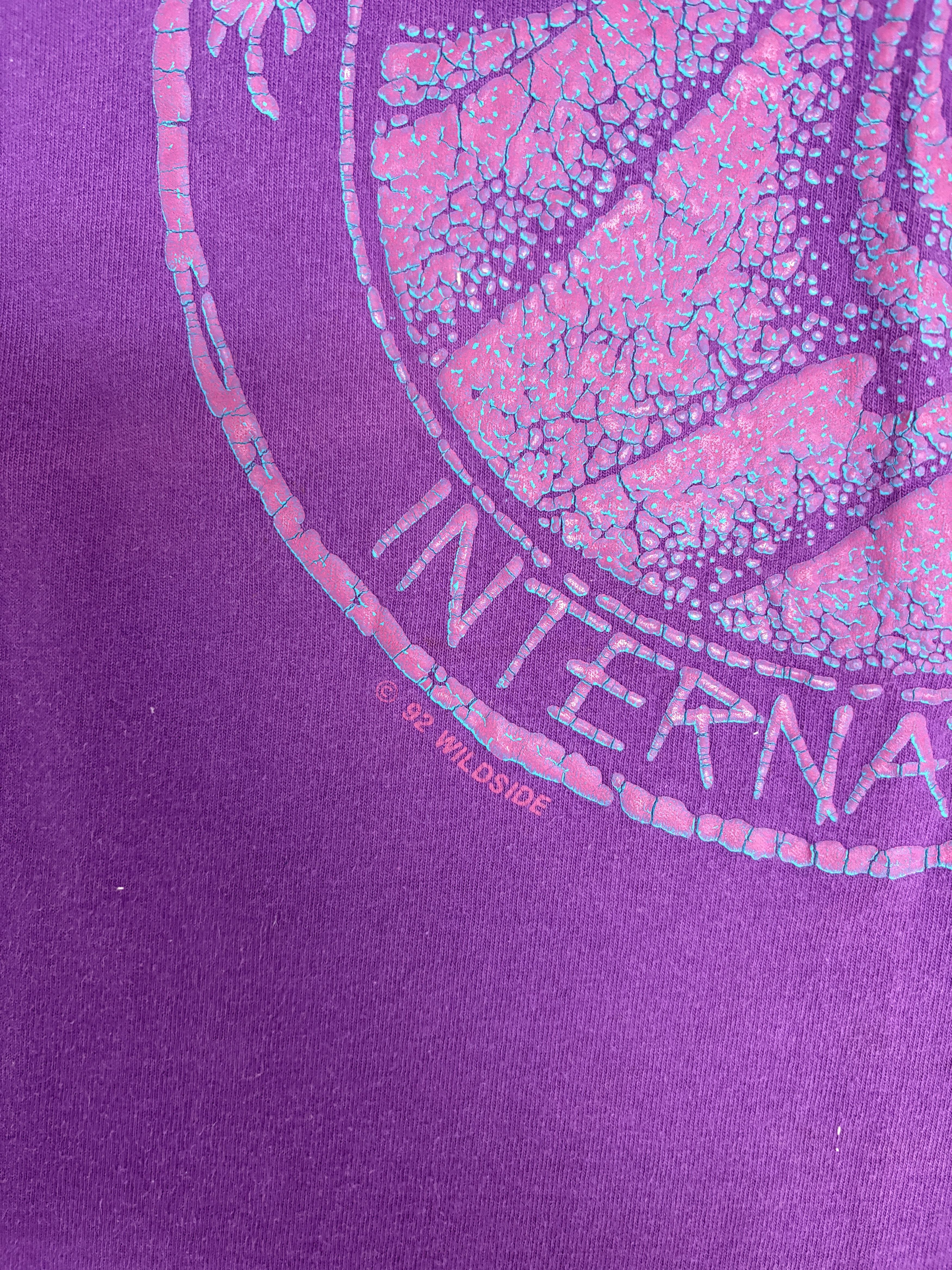 Vintage Ocean Paradise International Vintage Purple T-Shirt Tee Size US L / EU 52-54 / 3 - 3 Thumbnail