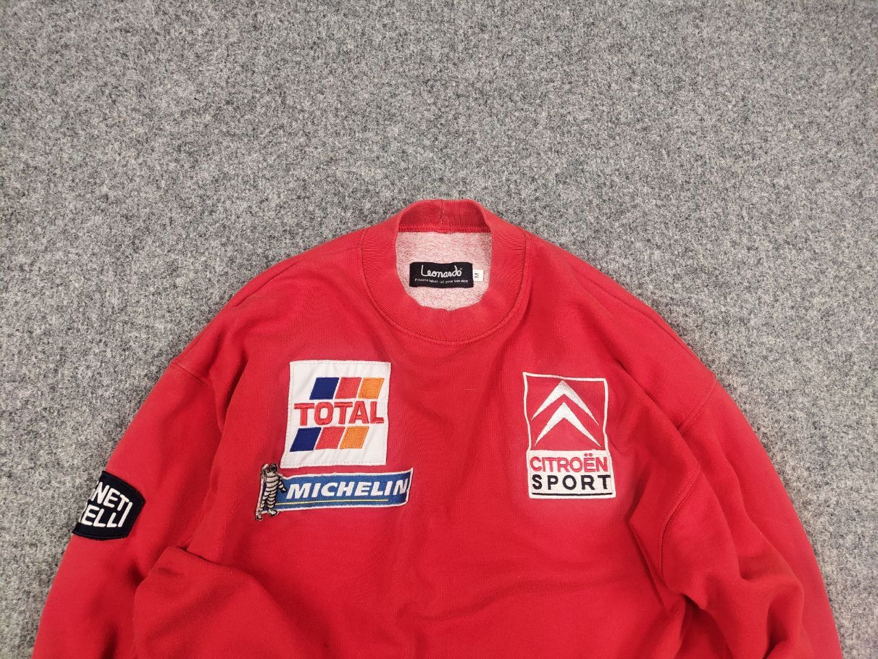 Vintage Vintage 90's Citroen Sport Total Team racing red Sweatshirt Size US S / EU 44-46 / 1 - 8 Thumbnail