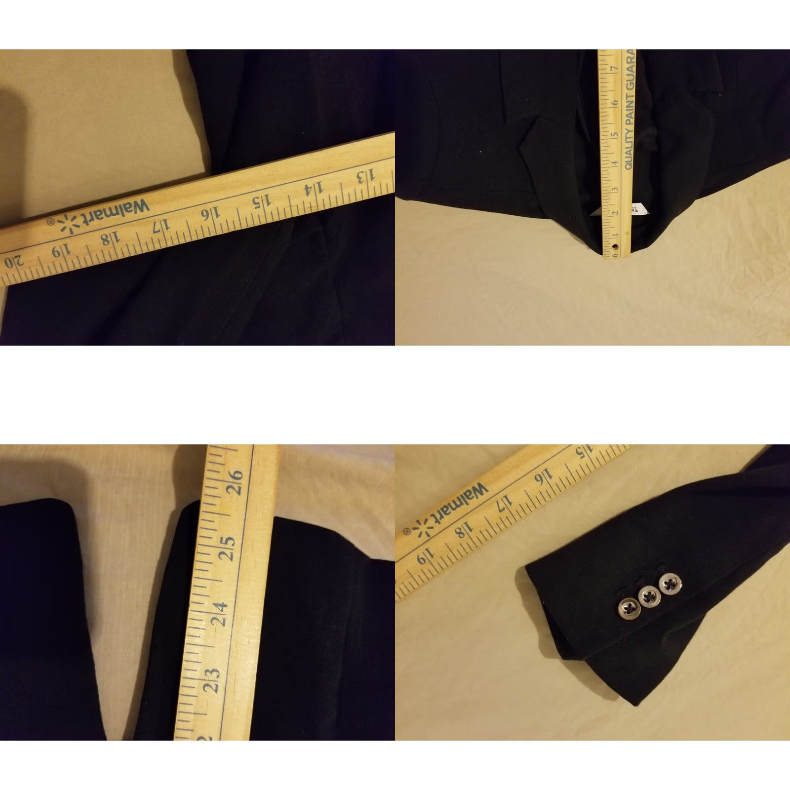 Vintage White House Black Market Jacket Blazer 4 Black Womens Size S / US 4 / IT 40 - 8 Thumbnail