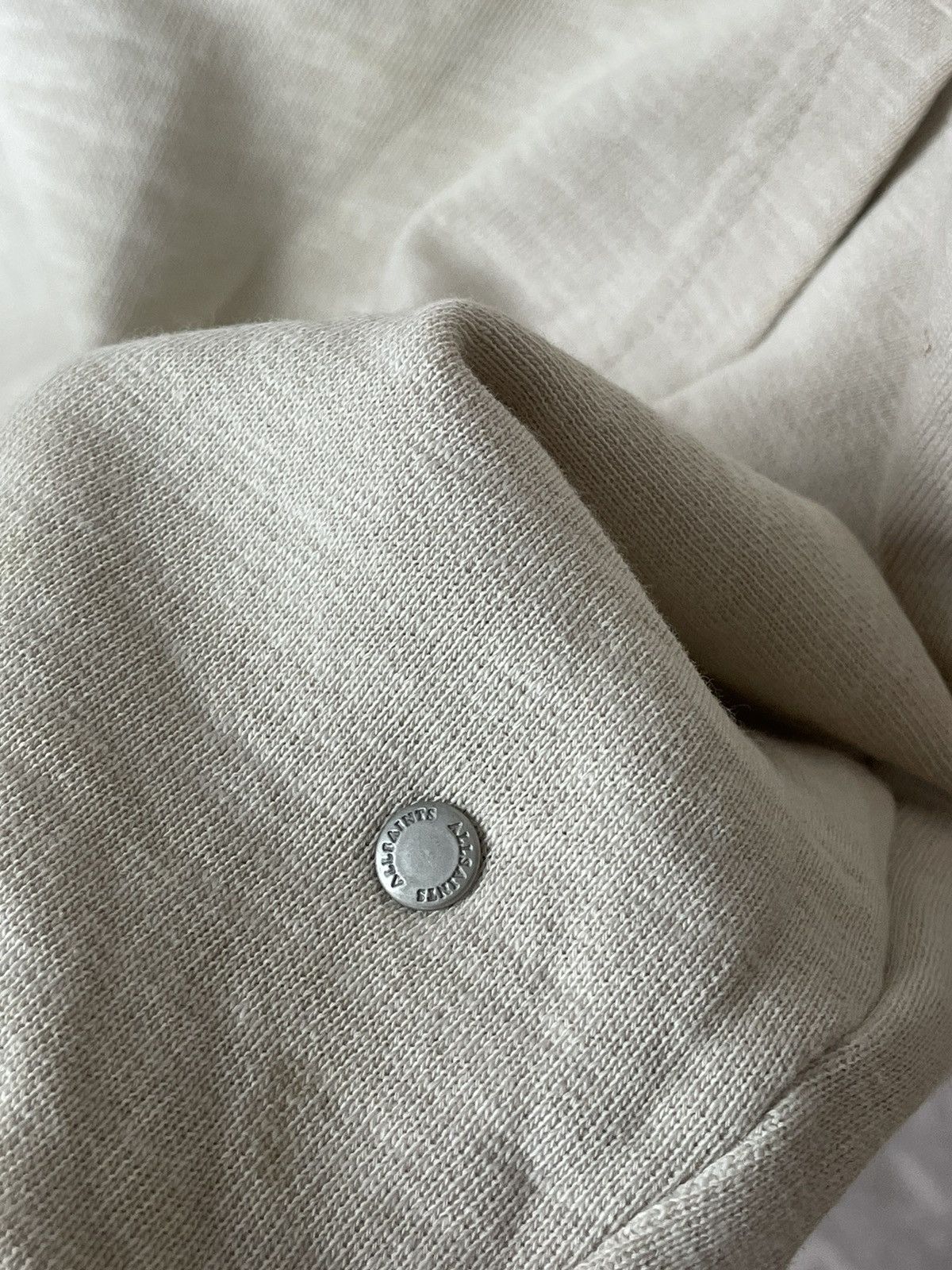 Allsaints Allsaints Oversized Fit Sand/Beige Avant Garde Y2K Hoodie Size US L / EU 52-54 / 3 - 9 Thumbnail