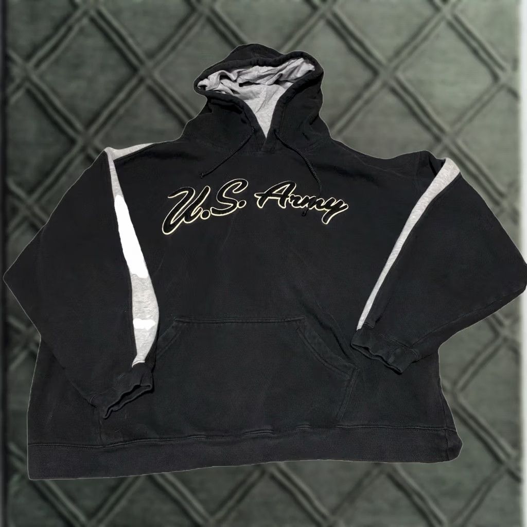 Logo 7 US Army Hoodie Logo Sz 2XL Pullover Black Mens Size US XXL / EU 58 / 5 - 1 Thumbnail