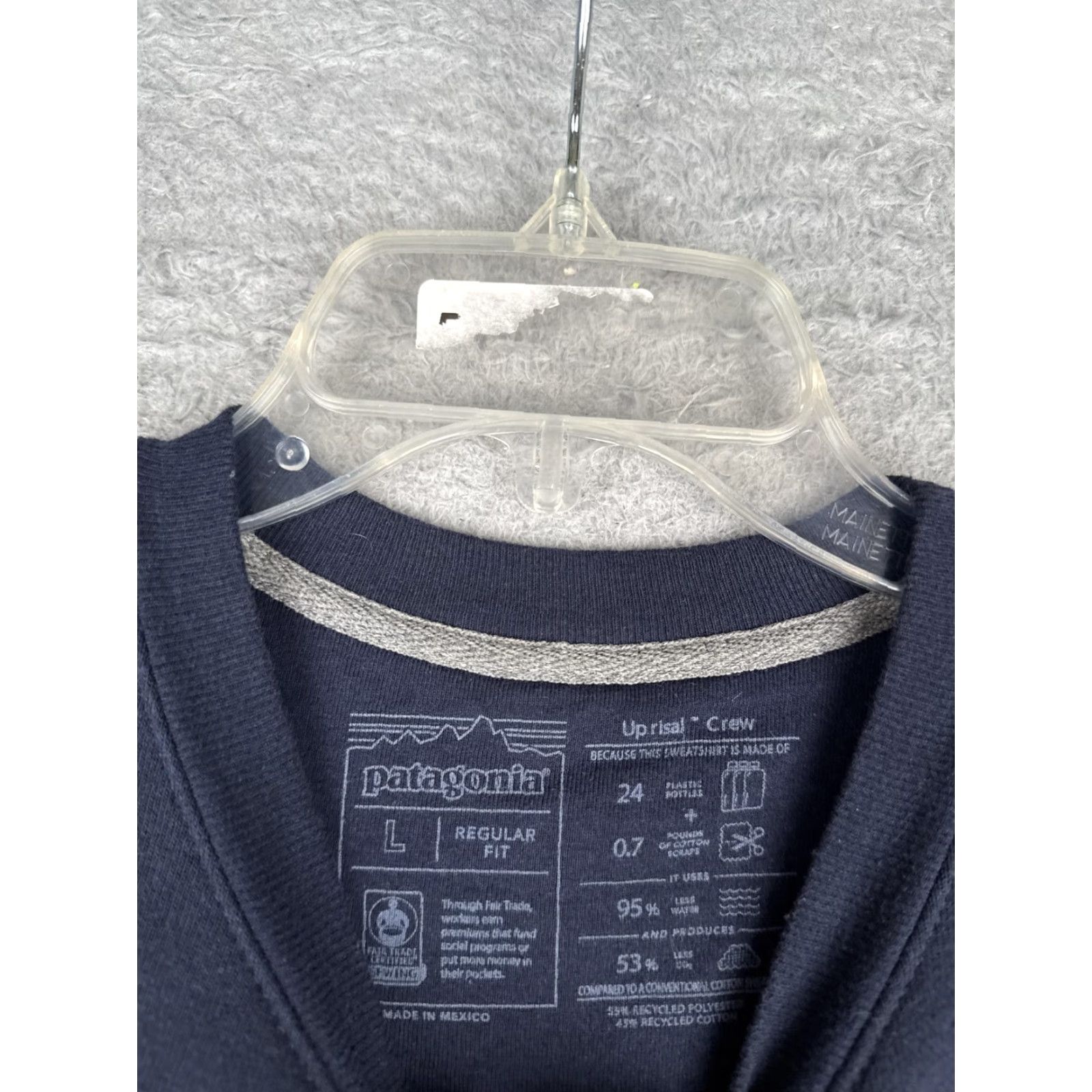Patagonia Patagonia Sweatshirt Mens Large Blue Uprisal Crew P-6 Logo Jersey Pullover Size US L / EU 52-54 / 3 - 7 Thumbnail