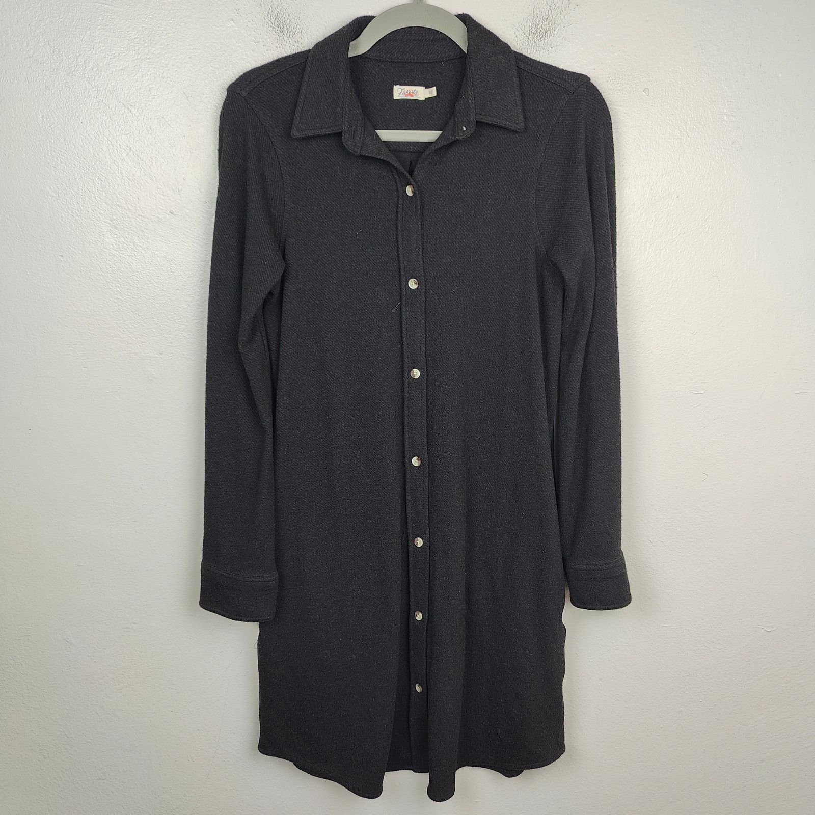 Faherty Faherty Legend Sweater Dress Womens Small Heathered Black Size S / US 4 / IT 40 - 1 Thumbnail