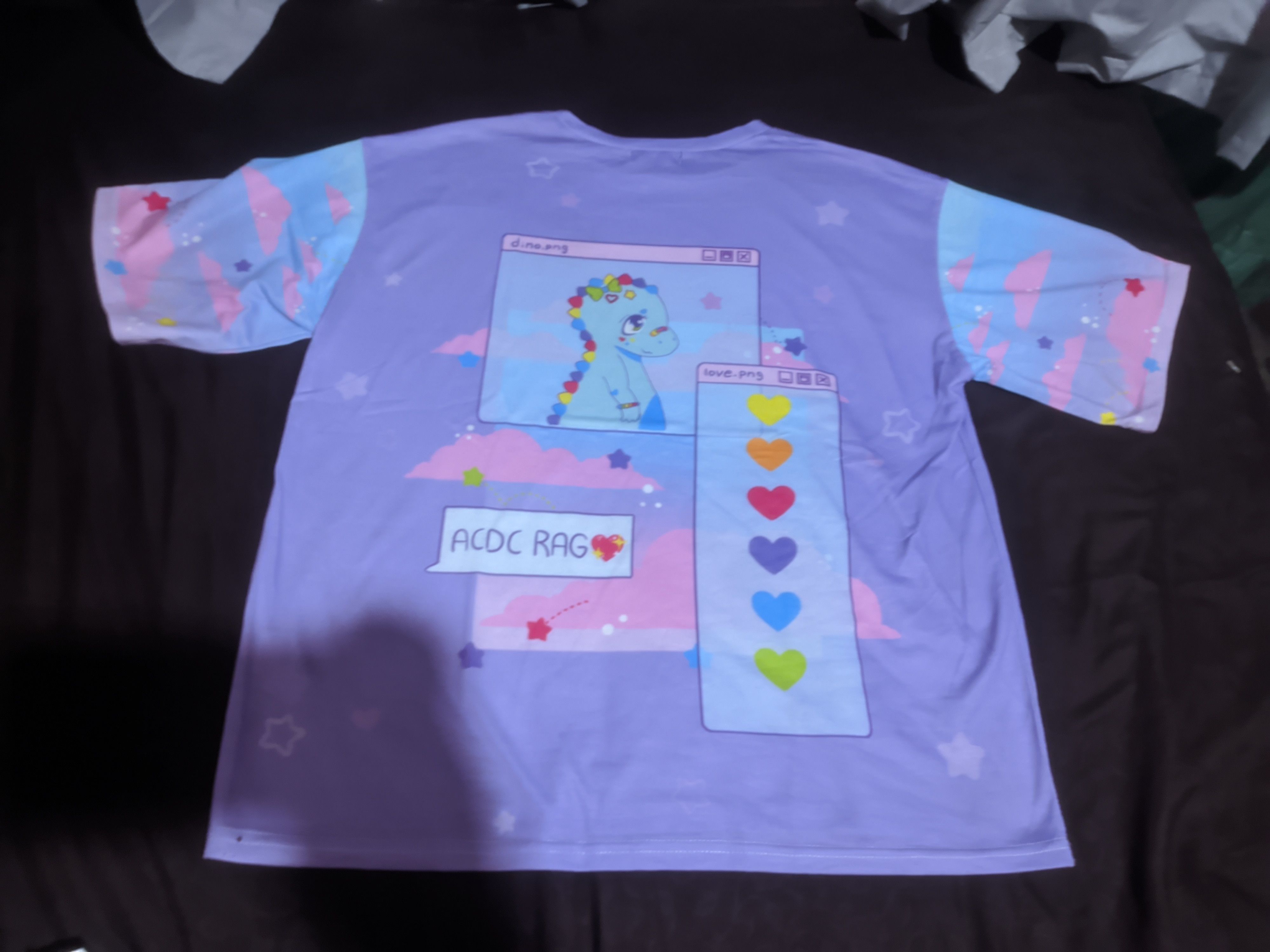 Japanese Brand Japanese brand Acdc rag tshirt baby dino Size M / US 6-8 / IT 42-44 - 3 Thumbnail