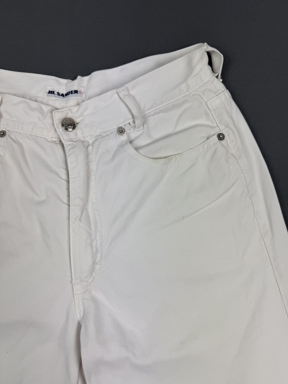 Jil Sander Distressed Jil Sander + White Lightweight Jeans Pants Size 28" / US 6 / IT 42 - 10 Thumbnail