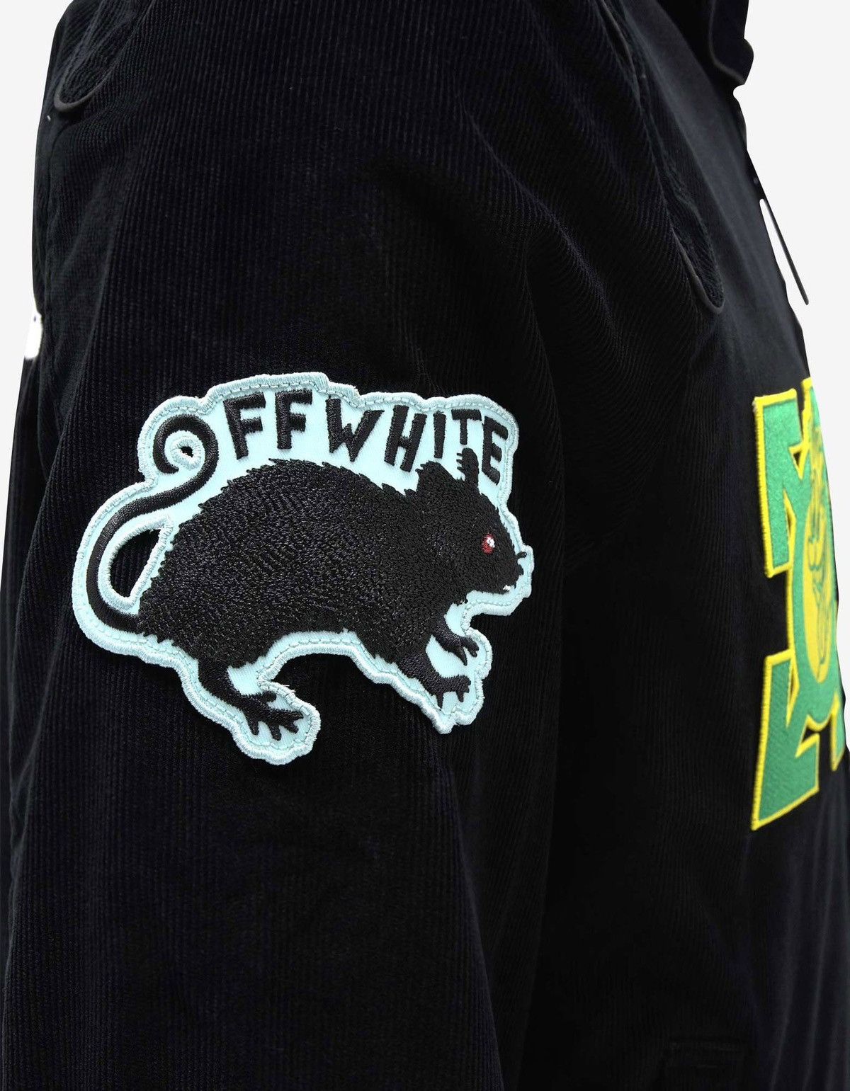 Off-White Off-White Black Corduroy Moto Jacket Size US L / EU 52-54 / 3 - 5 Thumbnail