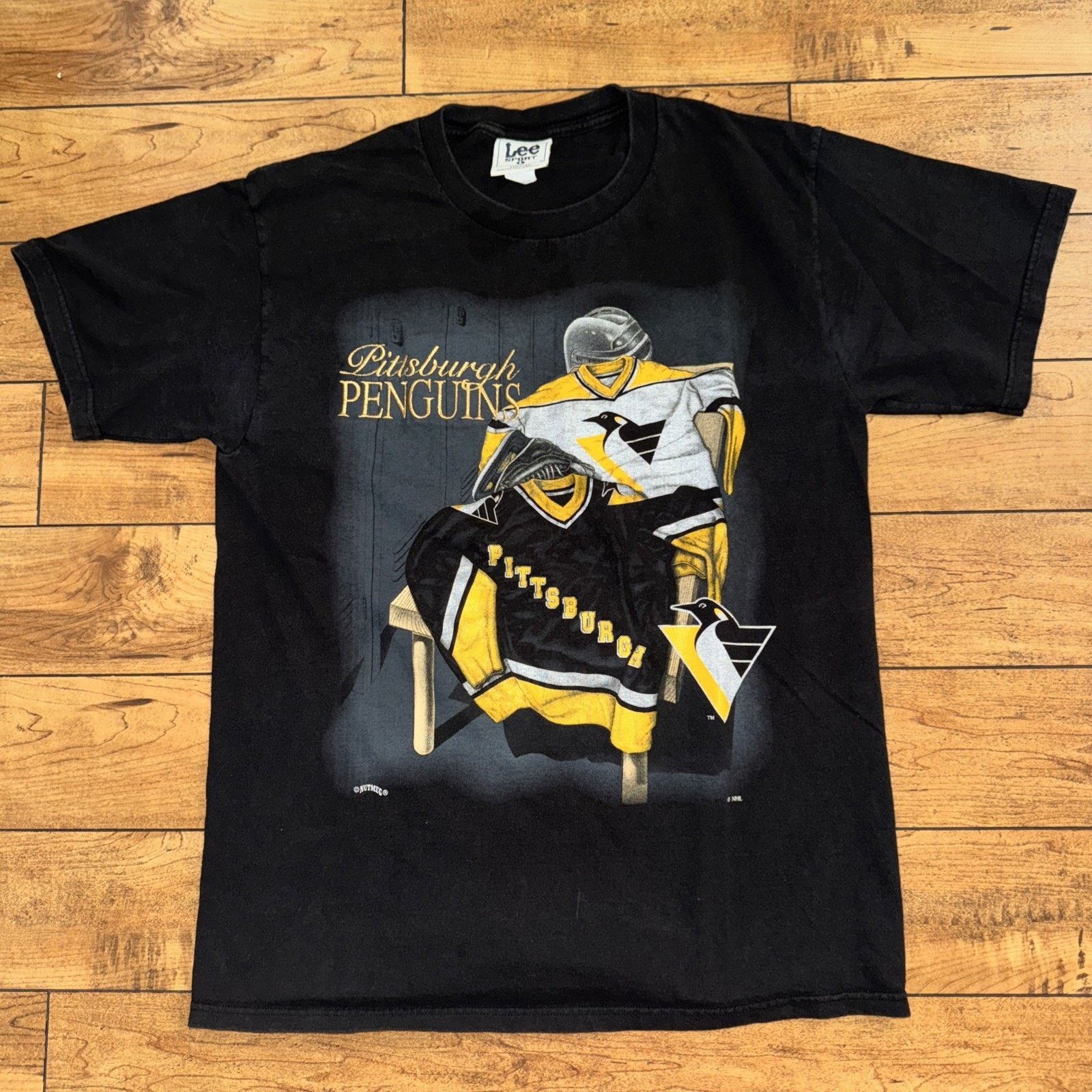 Nutmeg × Vintage Vintage Lee Sport Pittsburgh Penguins T-Shirt L M Nutmeg Size US L / EU 52-54 / 3 - 1 Thumbnail