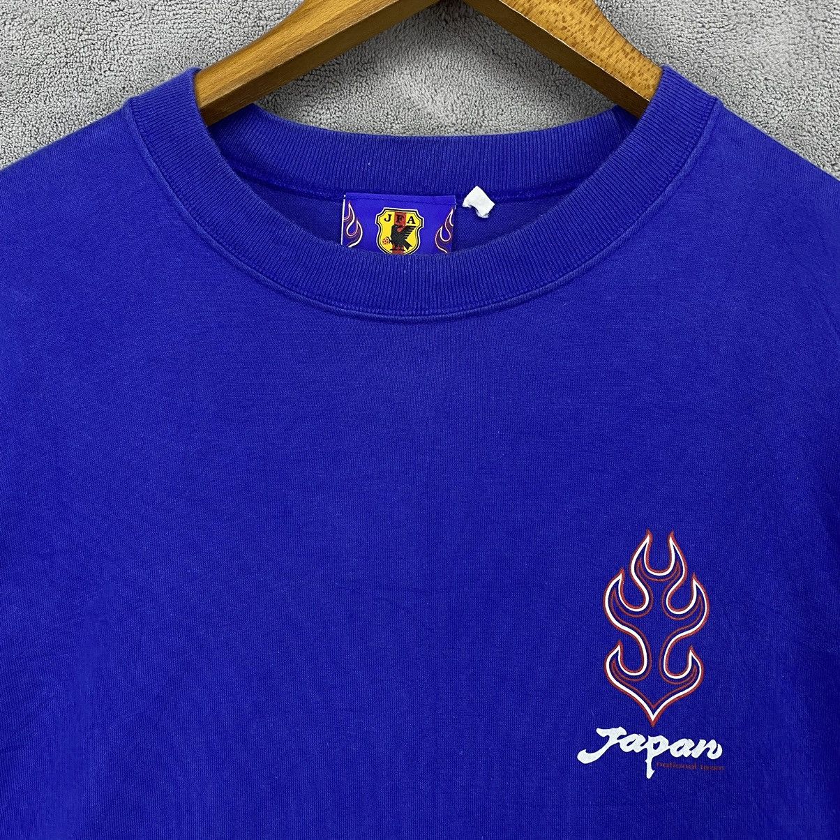Japanese Brand × Vintage Rare MORISHIMA Japan Football Association Sony 1998 Flane Size US L / EU 52-54 / 3 - 5 Thumbnail