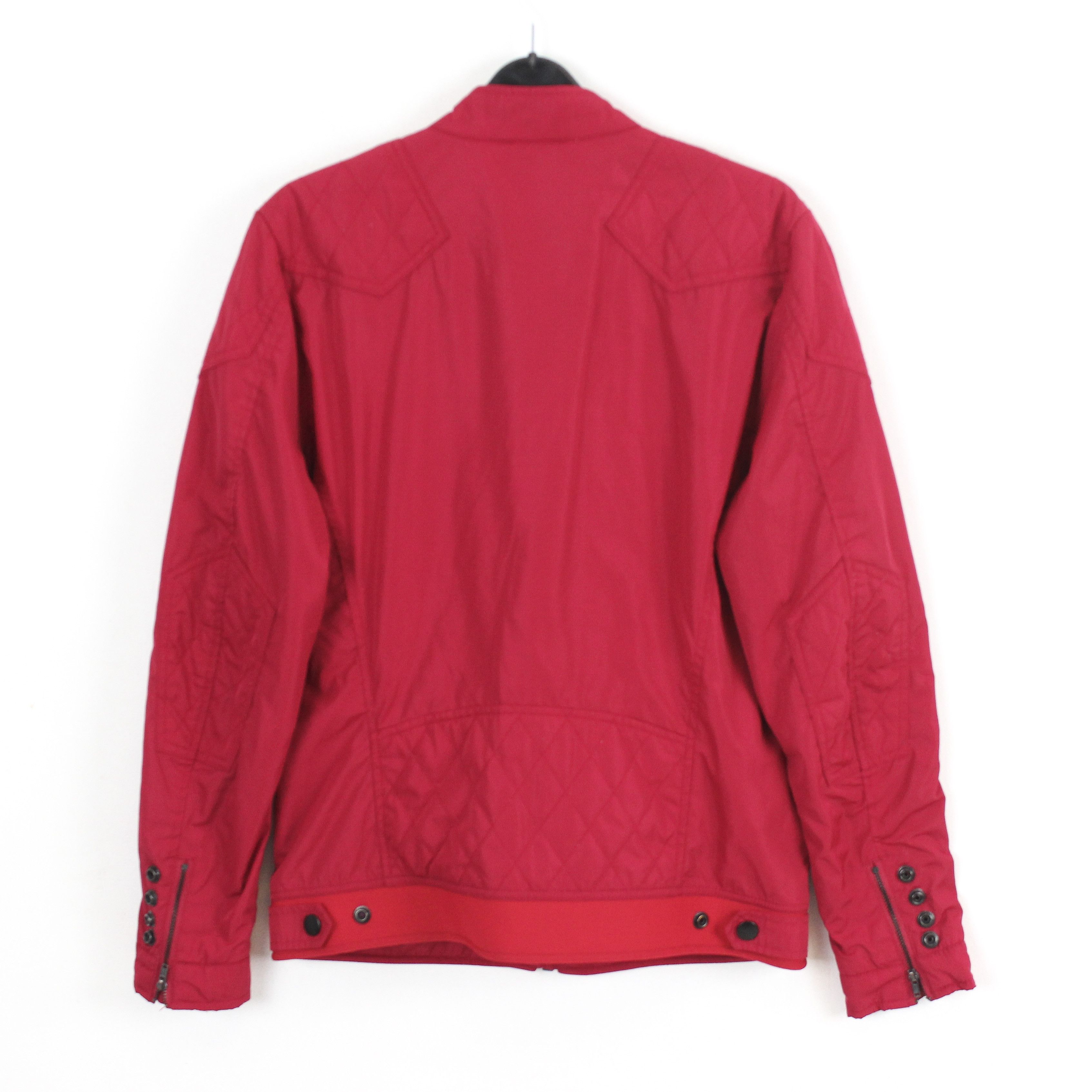 Diesel Teflon Womens S Rain Jacket Coat Windbreaker Red Outerwear Size S / US 4 / IT 40 - 4 Thumbnail