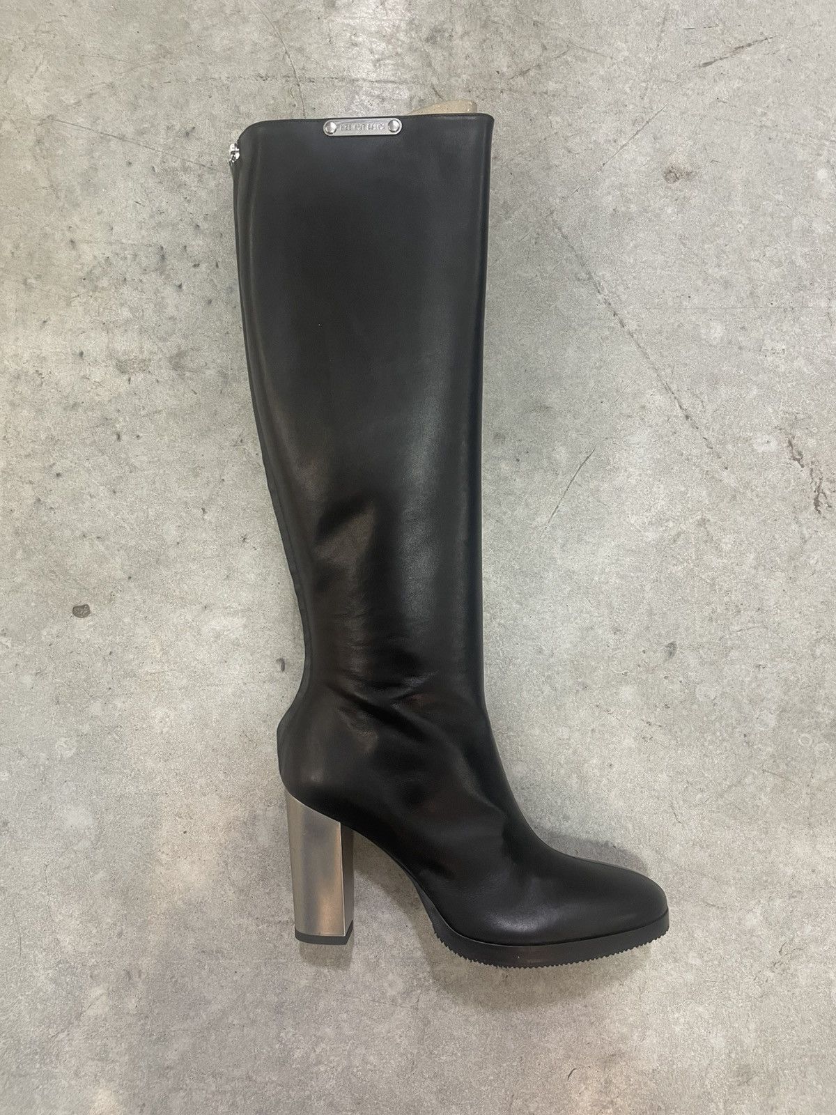 Helmut Lang FW24 Sample Helmut Lang Black Leather Knee-High Boots Size US 9 / IT 39 - 2 Thumbnail