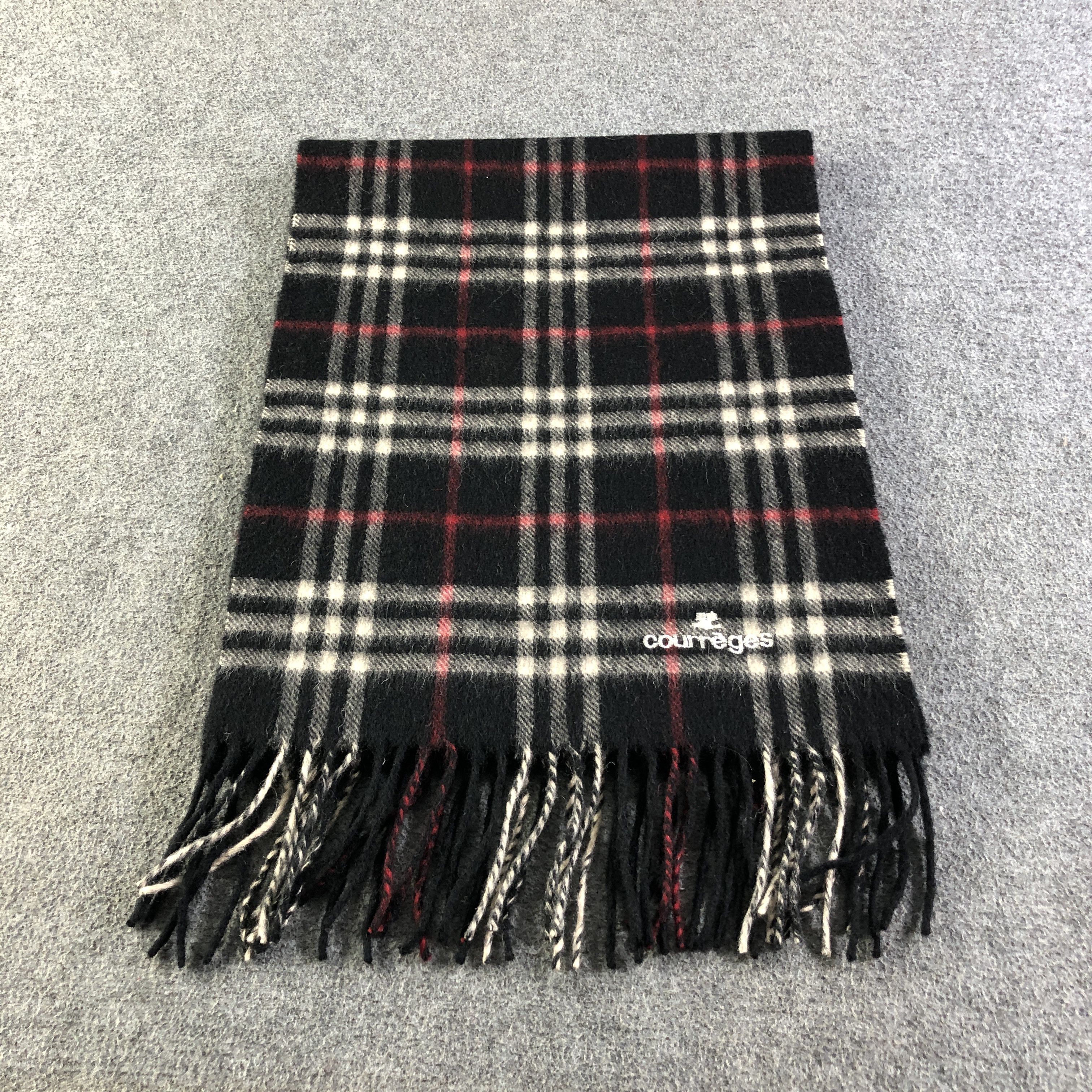 Courreges Courreges Wool Scarf Muffler Neckwear V2783 Size ONE SIZE - 2 Thumbnail