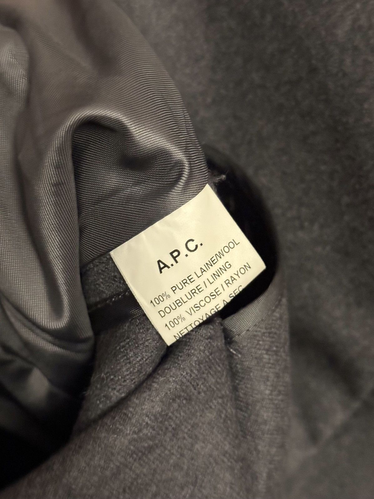 A.P.C. APC grey wool blazer jacket XS men Size 36R - 3 Thumbnail