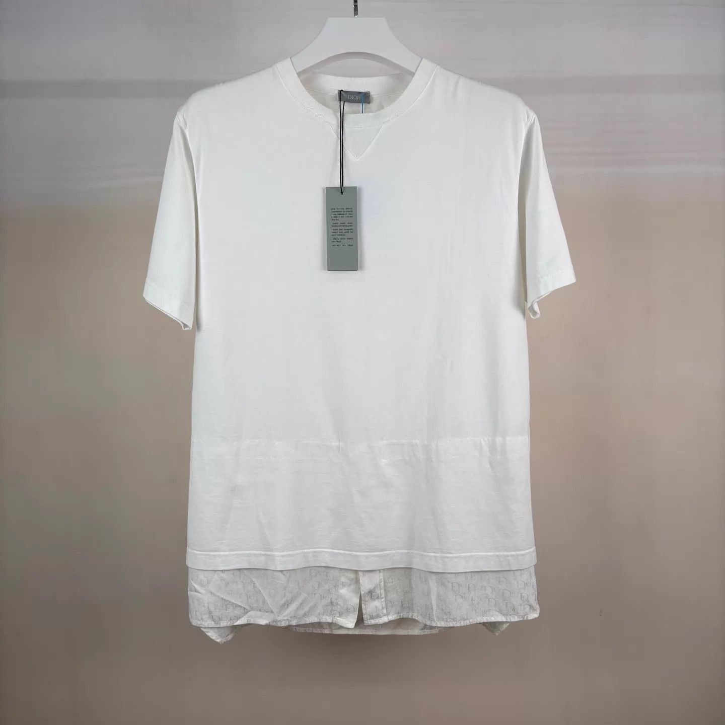 Dior Dior White Colorblock Logo SS Tee M New Size US M / EU 48-50 / 2 - 1 Thumbnail