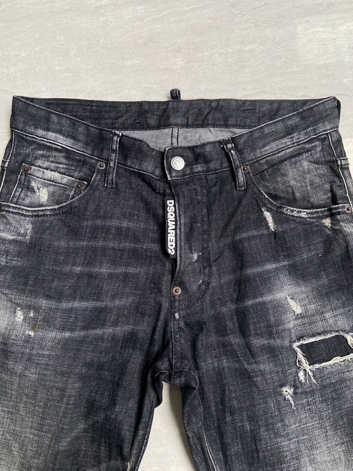 Dsquared2 DSQUARED2 Black Denim Pants Size US 30 / EU 46 - 2 Thumbnail