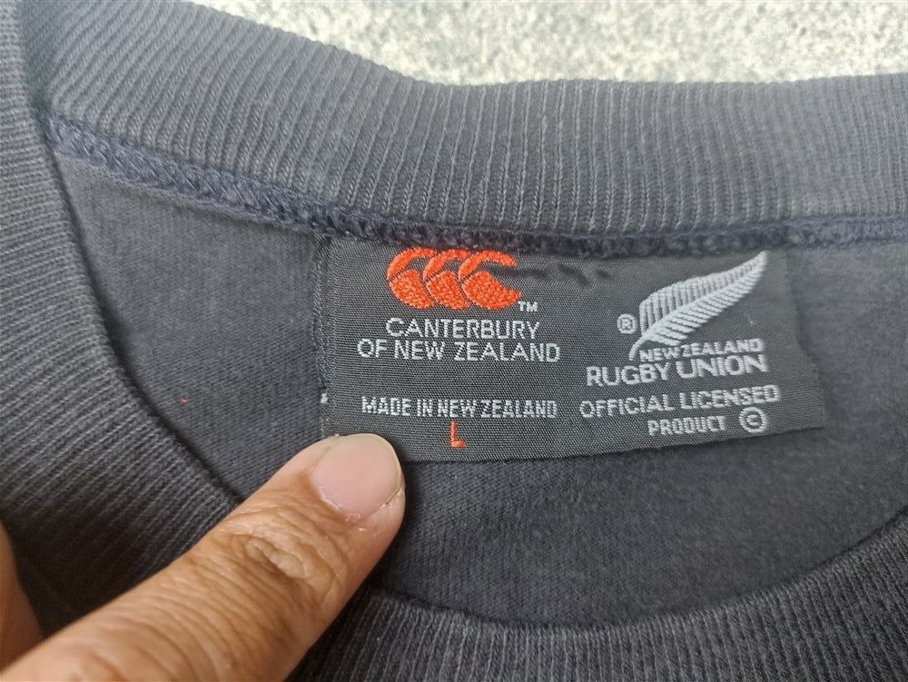 Canterbury of New Zealand Vintage Canterbury of New Zealand All Black Tee Size US L / EU 52-54 / 3 - 4 Thumbnail