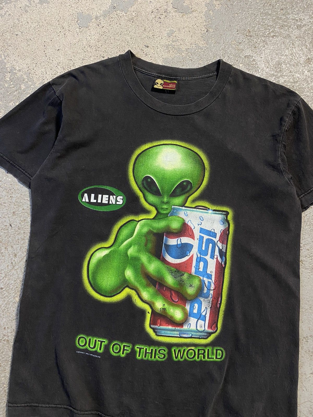 トップス 90s alien work shop shirt noroll Vintage 1990s Alien Workshop Skateboard Limitless By Design
