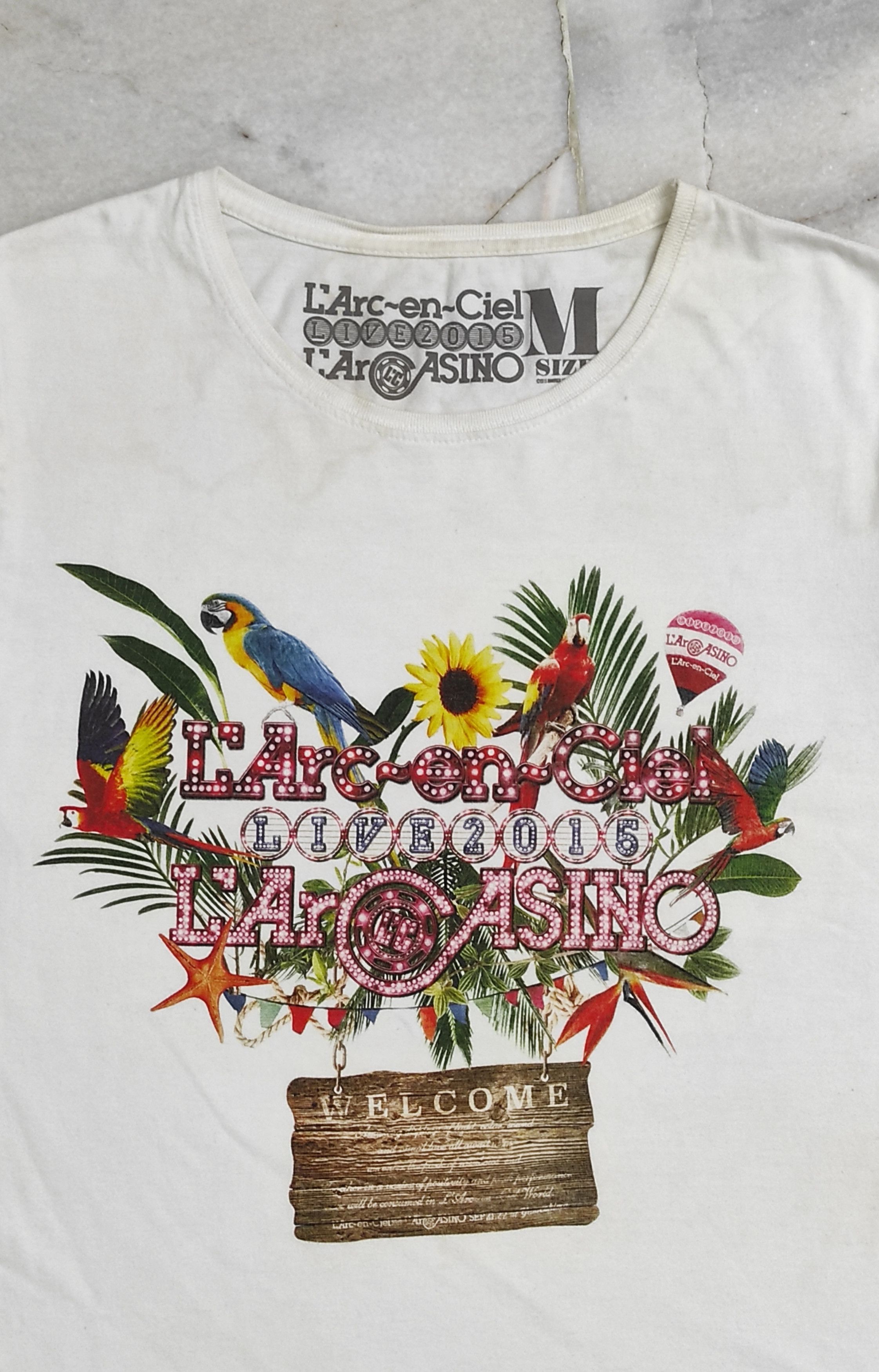 Band Tees LIVE 2015 L Arc en Ciel L 'AR CASINO PROMO TEE Size US S / EU 44-46 / 1 - 10 Thumbnail