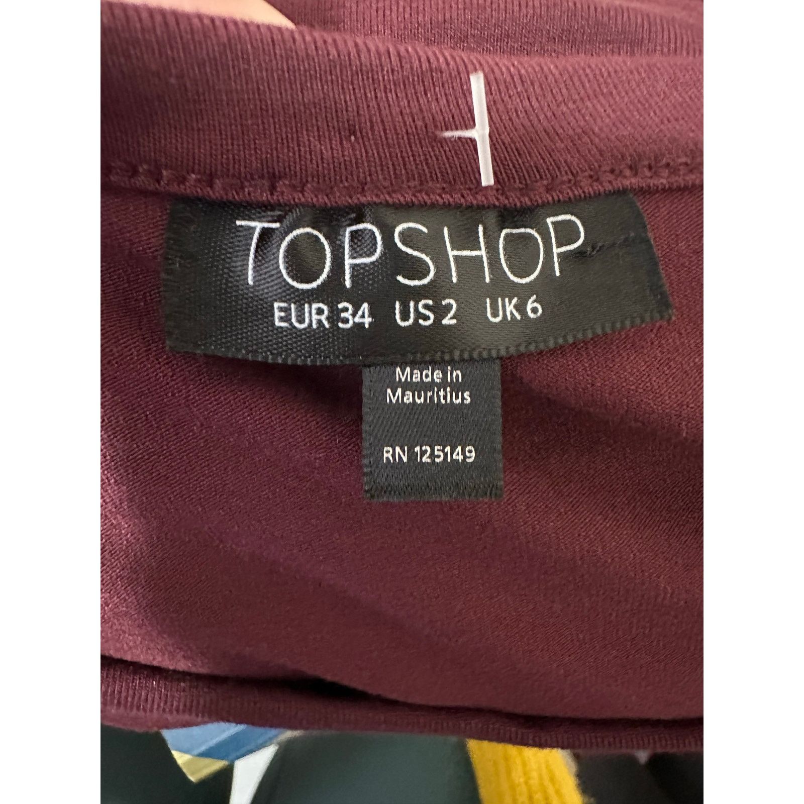 Topshop Topshop burgundy long sleeves front twist midi dress size 2 Size XS / US 0-2 / IT 36-38 - 3 Thumbnail