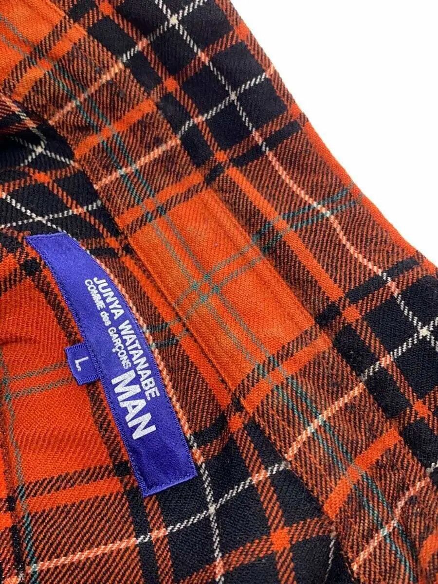 Comme des Garcons × Junya Watanabe Reconstructed Patchwork Striped Flannel Button Shirt Size US L / EU 52-54 / 3 - 4 Thumbnail