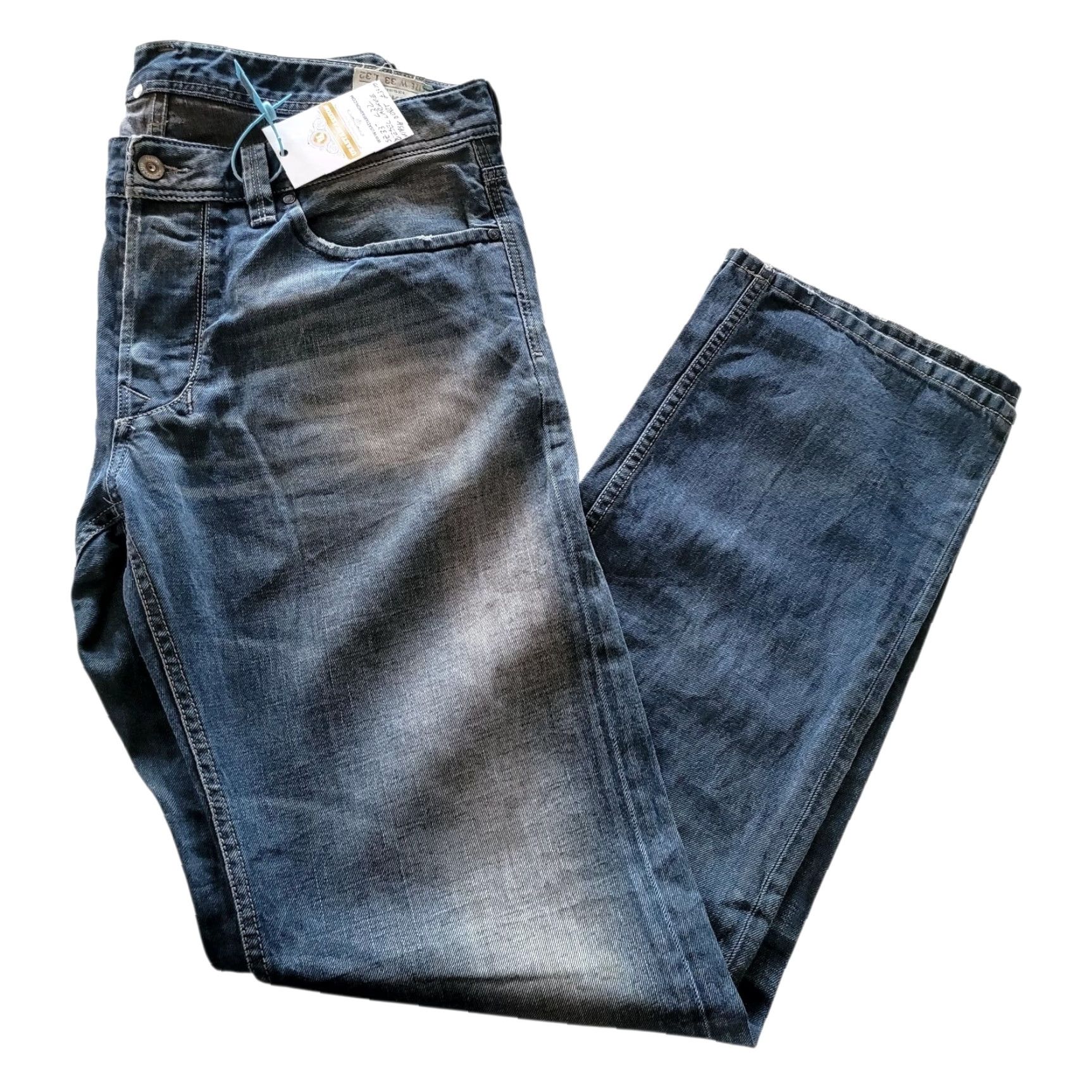 Diesel Diesel Larkee Jeans – W33 L32 – Wash 008ZT – Made in Italy – Blue – Regular Fit – Men’s – 33x32 Size US 33 - 2 Thumbnail
