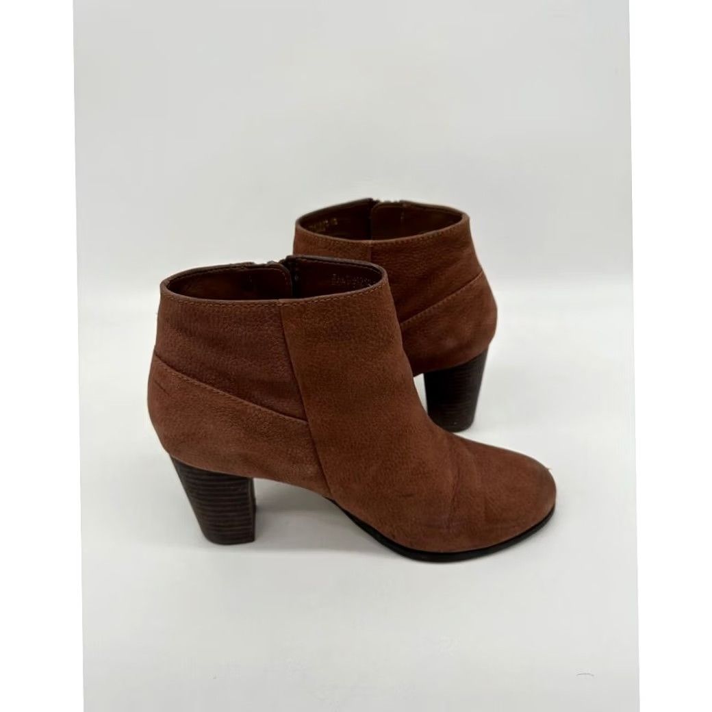 Cole Haan Cole Haan Davenport Boots Womens 6B Brown Leather Ankle Side Zip Heeled Ladies Shoes Boots Women Brown Leather Ankle Heel Boots 6B Size US 6 / IT 36 - 5 Thumbnail