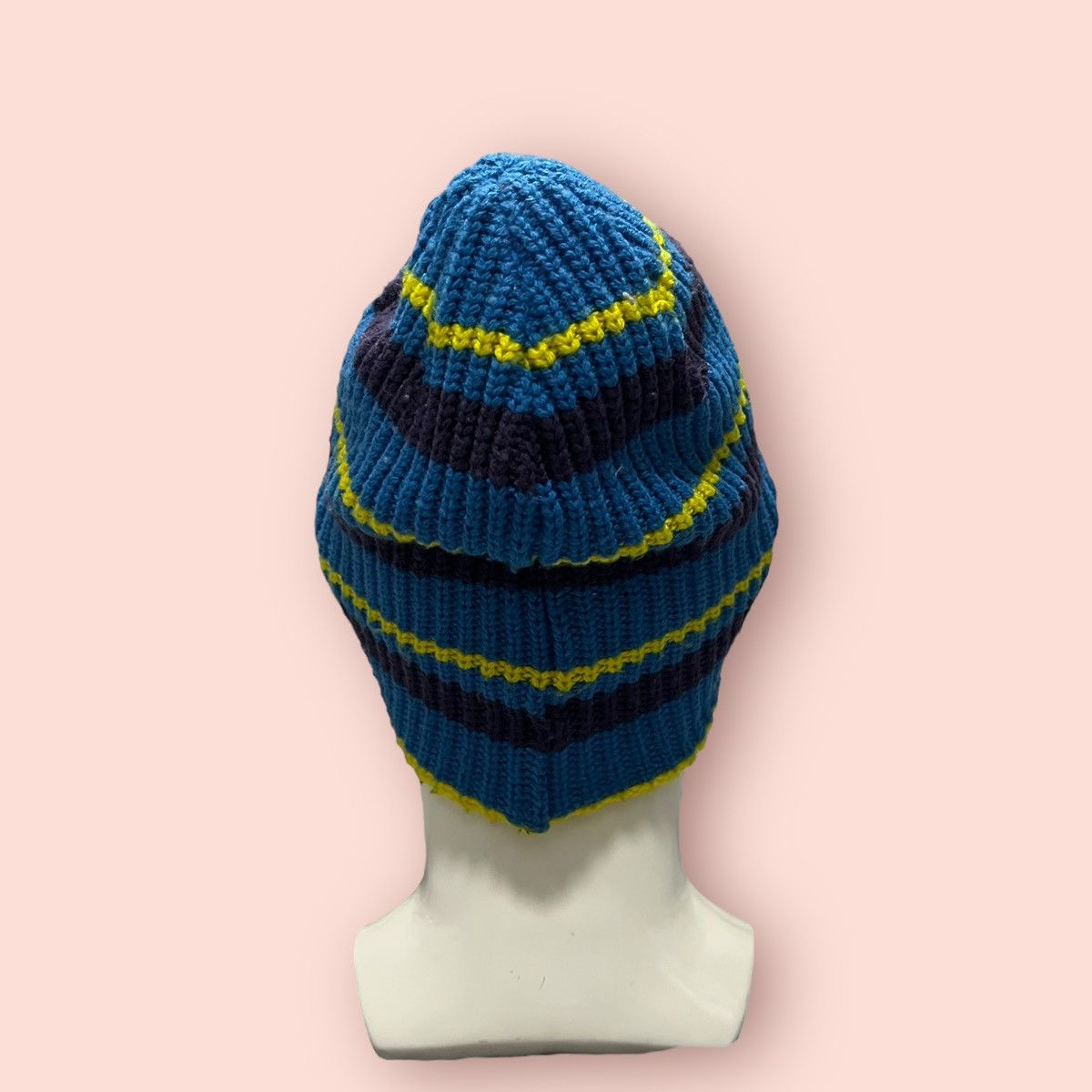 Quiksilver × Vintage VINTAGE QUIKSILVER DOUBLE LAYER STRIPED KNITTED BEANIE Size ONE SIZE - 10 Thumbnail