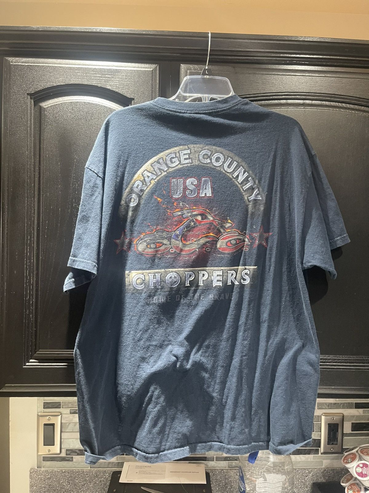 Vintage Orange County Choppers Shirt Adult Blue Short Sleeve Biker Size US XL / EU 56 / 4 - 4 Thumbnail