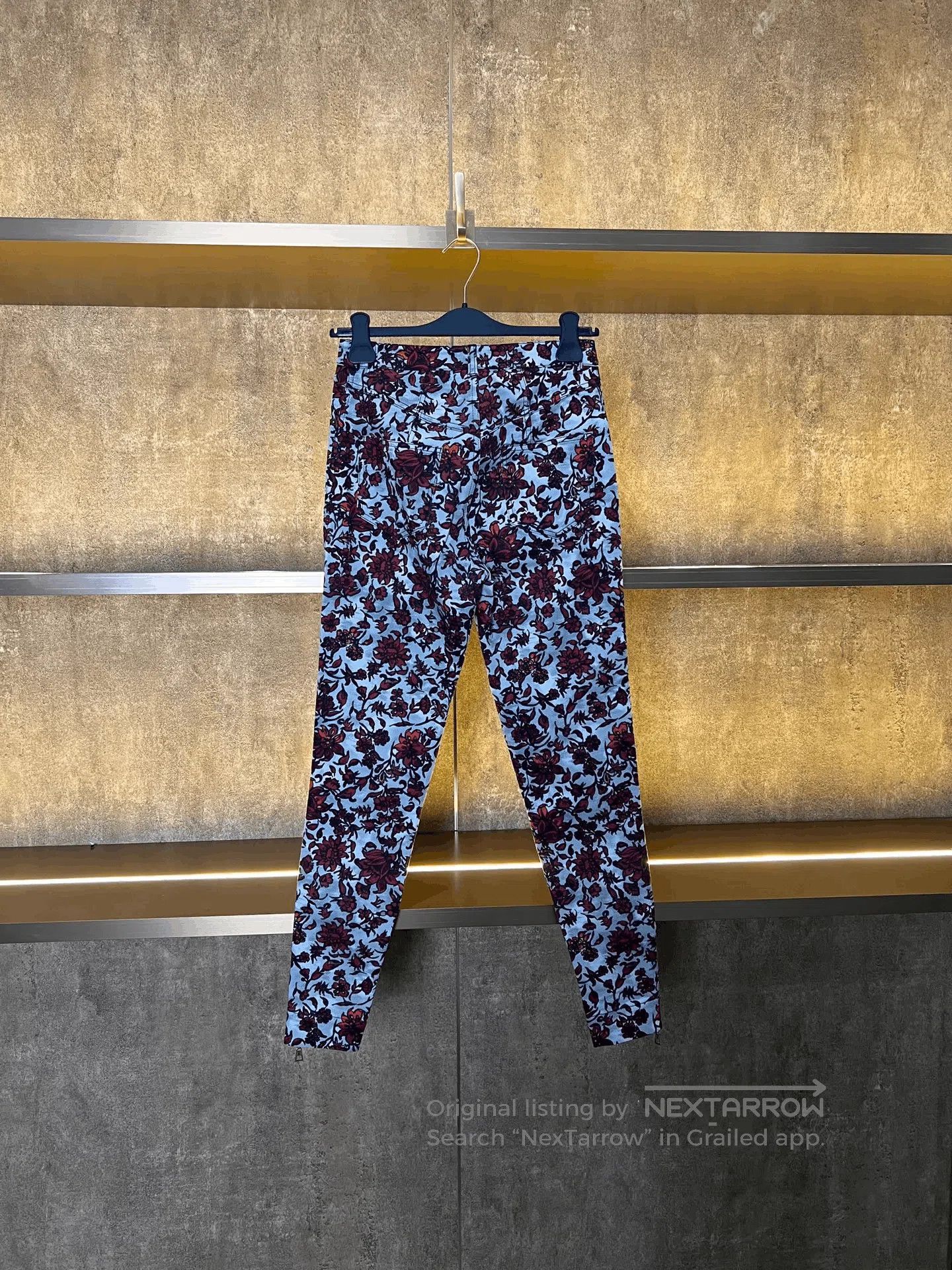 Louis Vuitton LV Floral Jeans. Size 35" - 2 Thumbnail