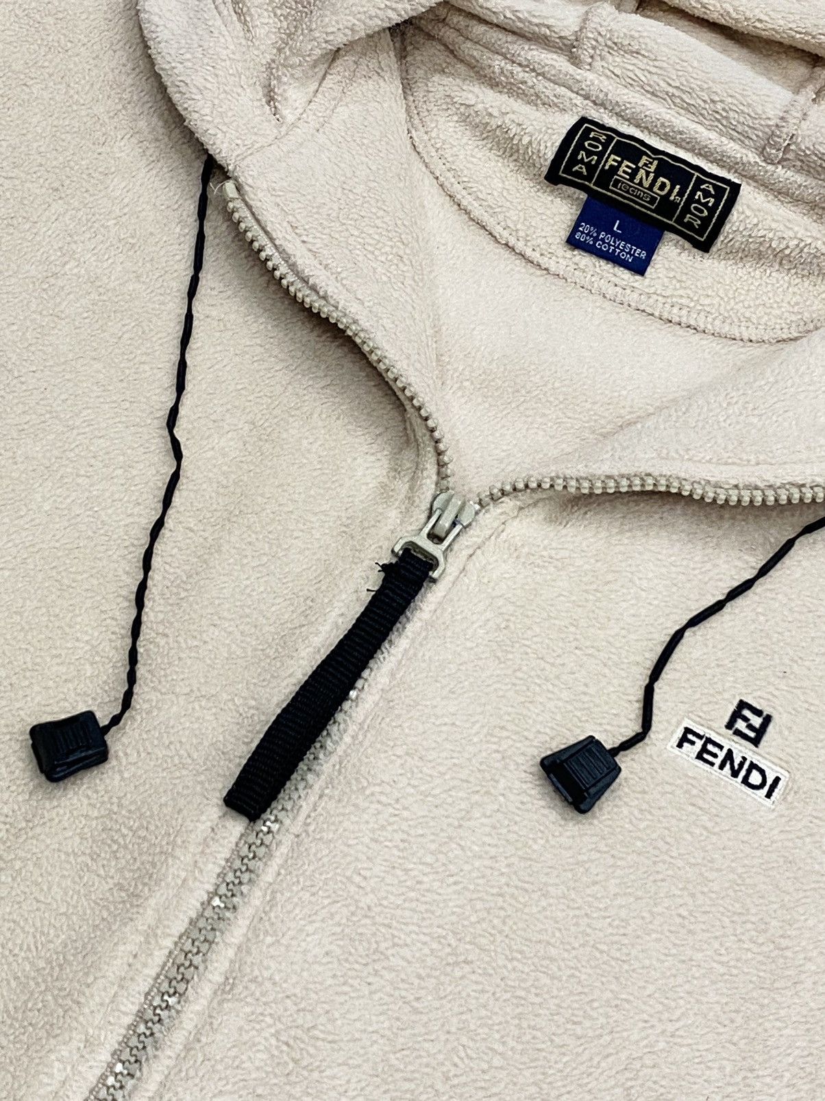 Fendi Fendi Zip Hoodie Fleece Pullover Vintage Size US S / EU 44-46 / 1 - 6 Thumbnail