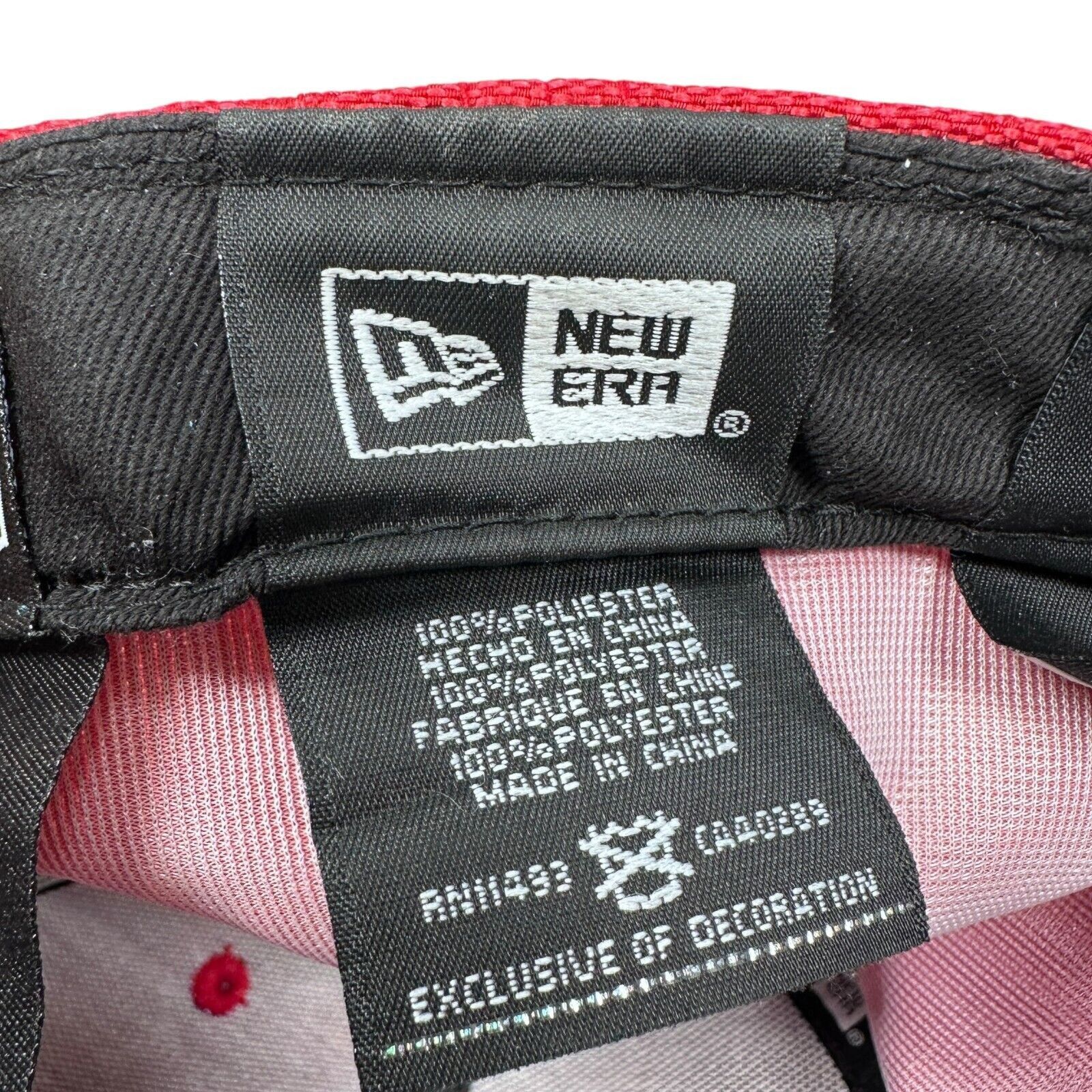 New Era Supreme Monogram Box Logo New Era Hat Men’s 7 1/4 Red Size ONE SIZE - 8 Thumbnail