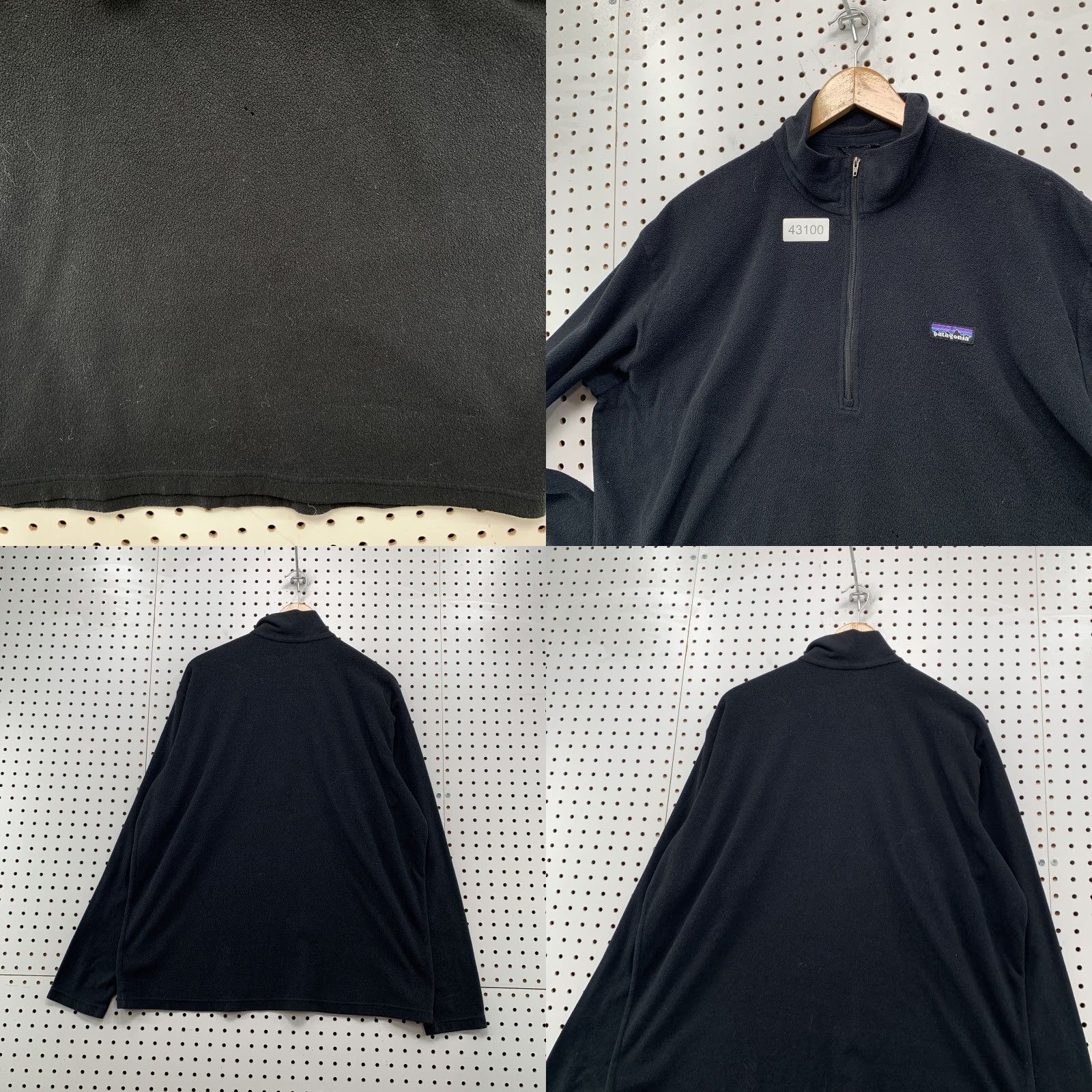 Patagonia Patagonia 1/4 Zip Black Pullover Sweatshirt Mens XL Black Micro Fleece Size US XL / EU 56 / 4 - 8 Thumbnail