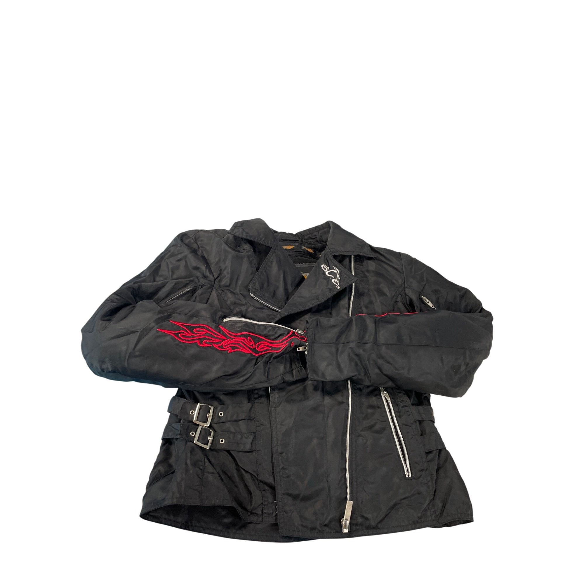 Power Trip Orange County Choppers Womens Black Nylon Motorcy