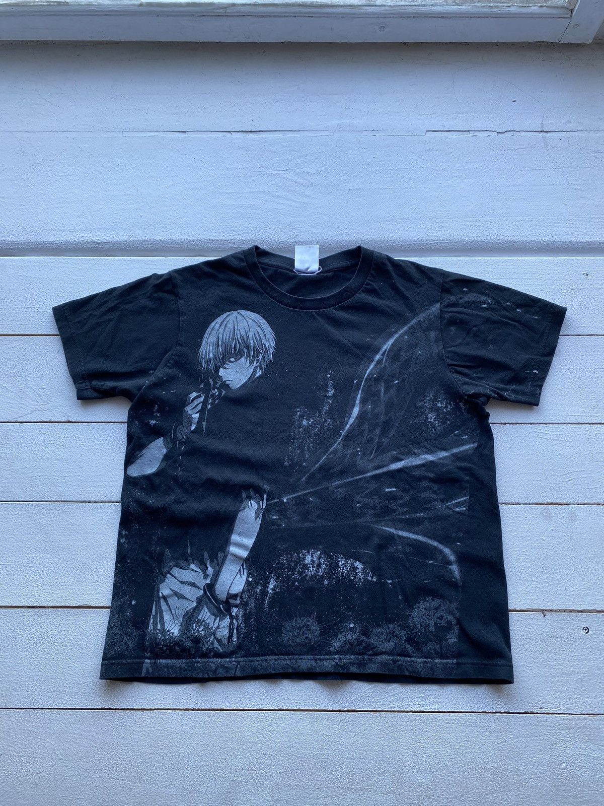 Cartoon Network × Japanese Brand × Vintage Vntg Tokyo Ghoul Kaneki Ken Graphic Tee Japanese Medium Size US M / EU 48-50 / 2 - 2 Thumbnail