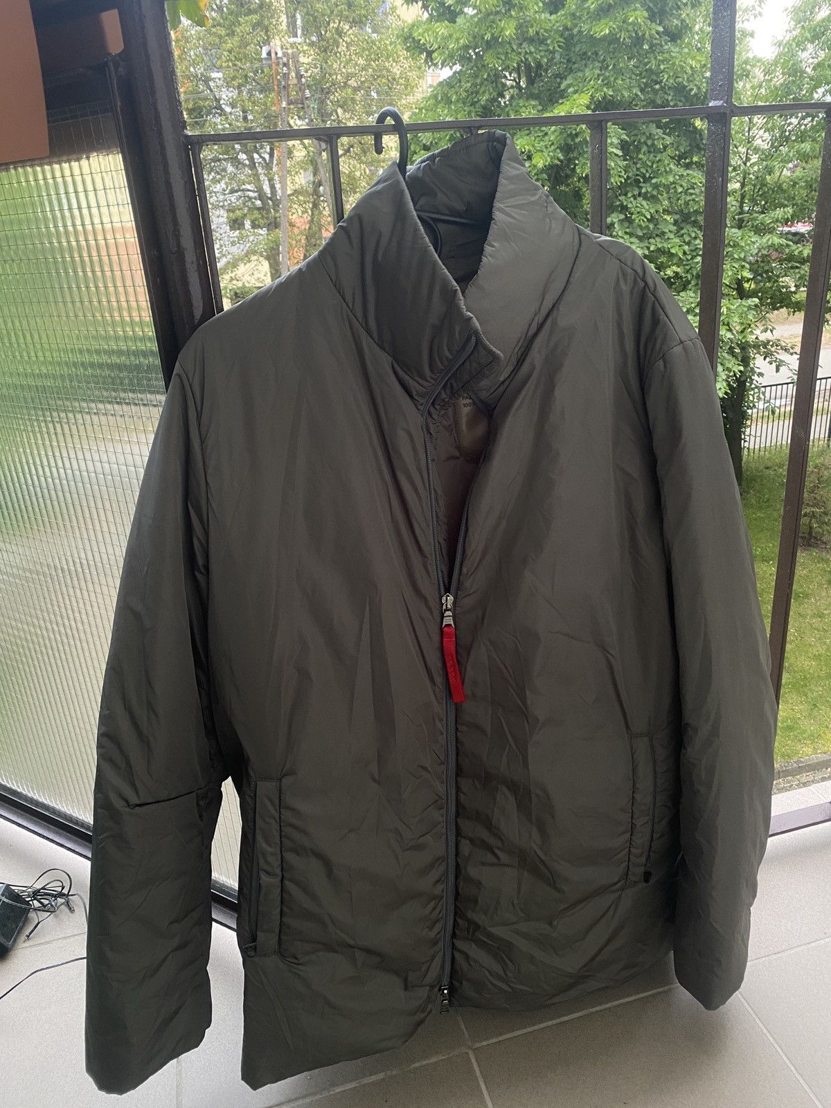 Prada Luxury vintage prada nylon long jacket Size US XL / EU 56 / 4 - 1 Thumbnail