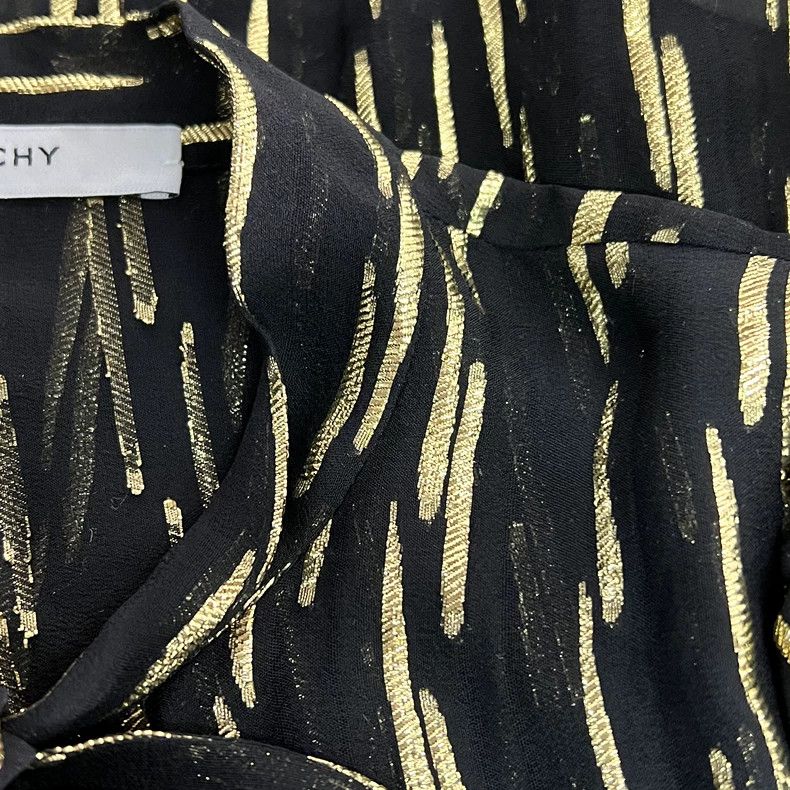 Givenchy Givenchy Color Block Silk Polyester Shirt Size XXS / US 00 / IT 34 - 4 Thumbnail