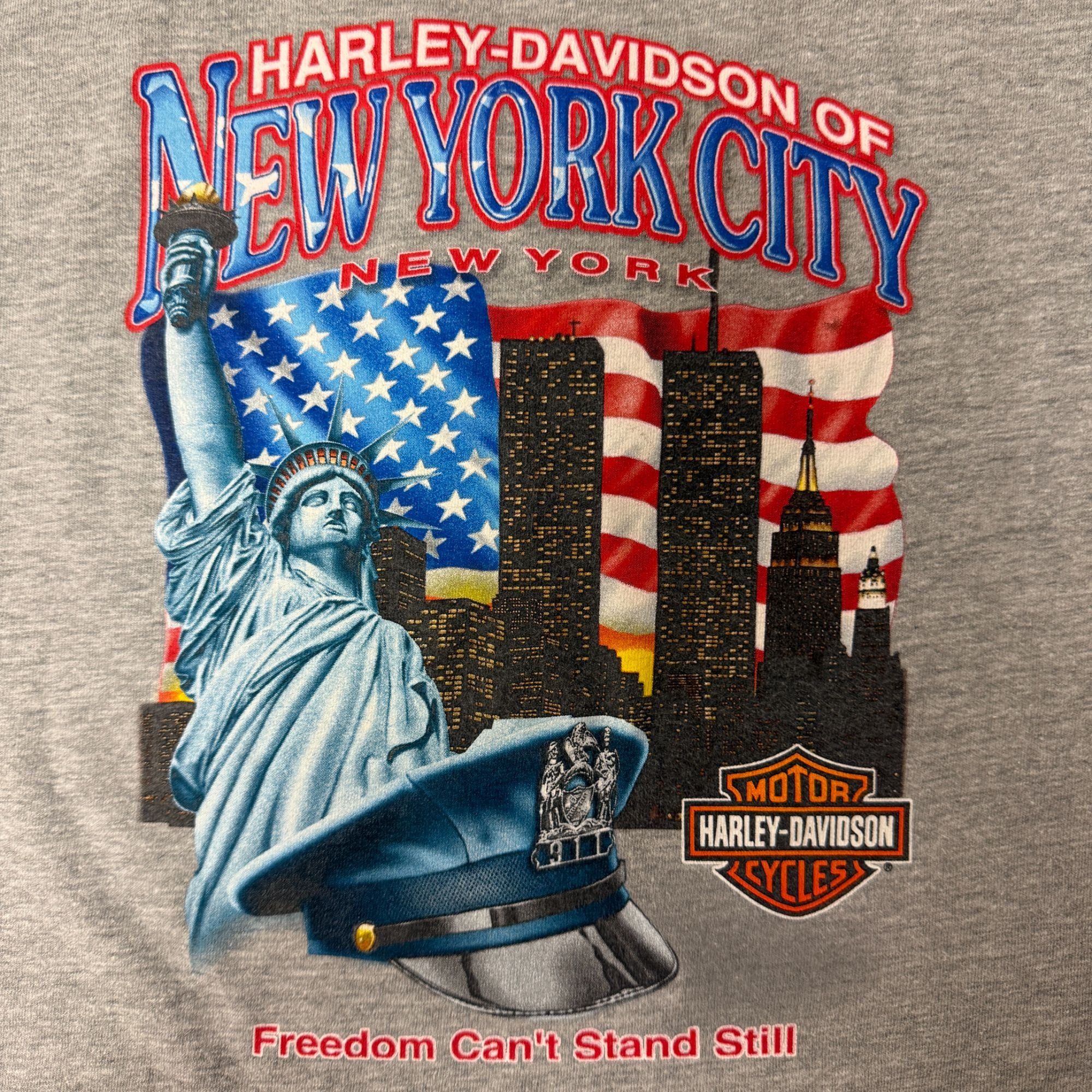Harley Davidson HARLEY DAVIDSON Motorcycle New York TWIN TOWERS Lady Liberty Size US L / EU 52-54 / 3 - 1 Thumbnail