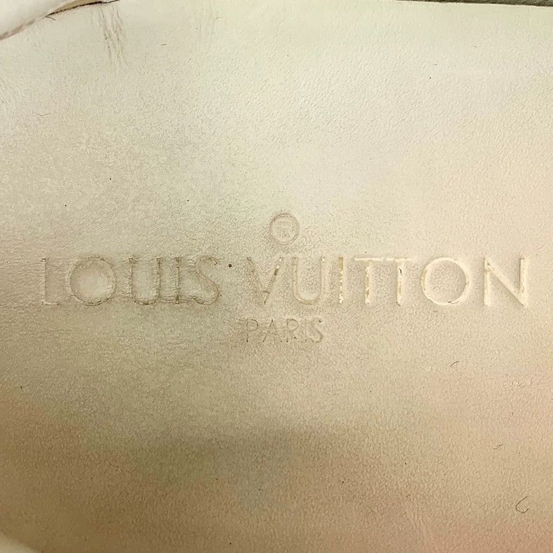 Louis Vuitton Louis Vuitton White Checkerboard Lace Up Casual Sneakers Size US 8.5 / EU 41-42 - 7 Thumbnail