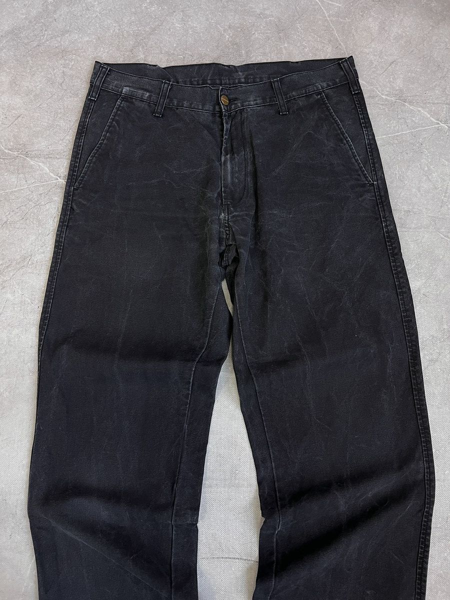 Carhartt Carhartt washed distressed double knee baggy rap pants y2k Size US 33 - 3 Thumbnail