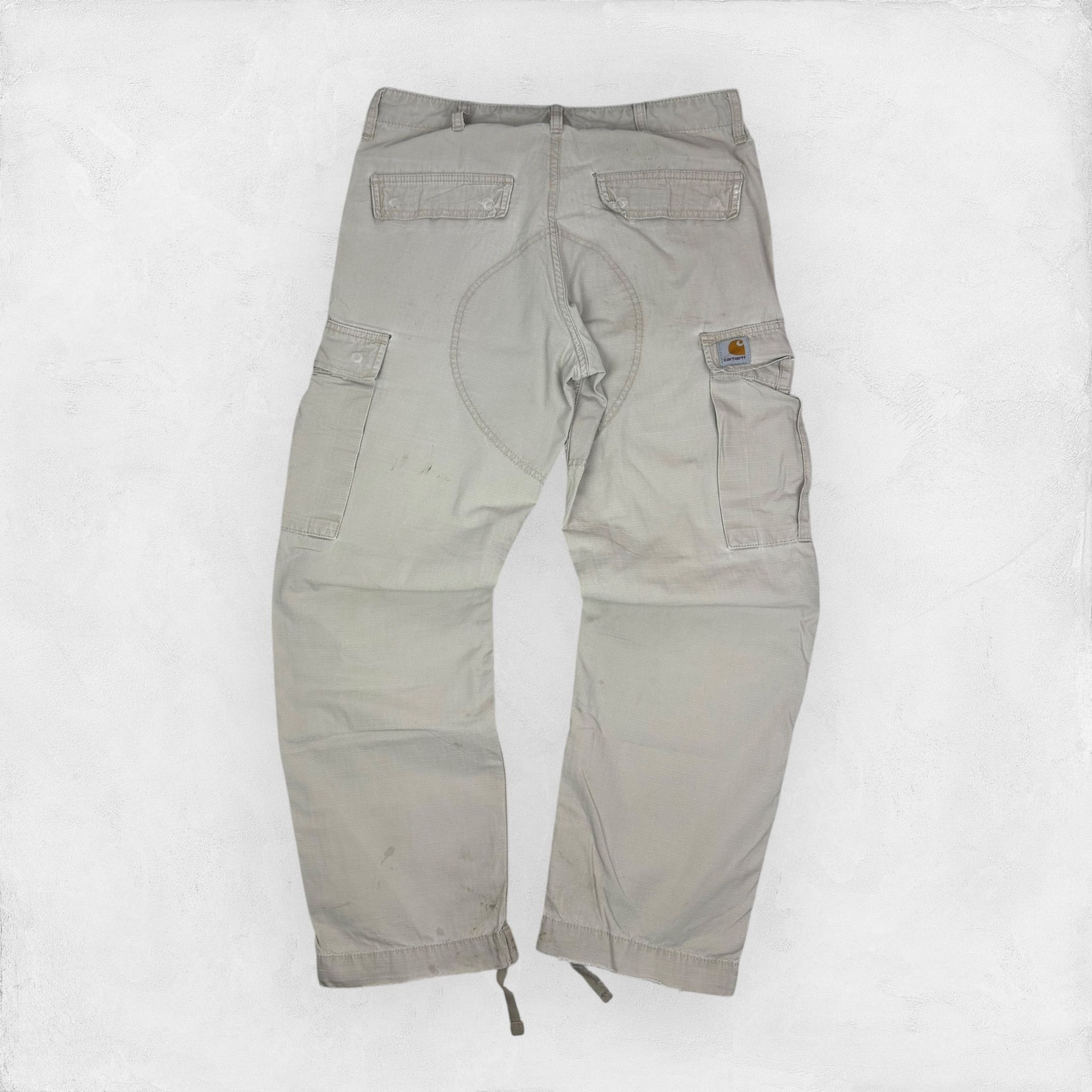Carhartt Carhartt Men's Logo Straight Leg Streetwear Cargo Pants Size US 29 - 1 Thumbnail