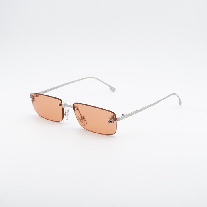 Fendi Fendi FE4172US 16J Sunglasses Silver Rectangle Frame, Red Size ONE SIZE - 1 Thumbnail