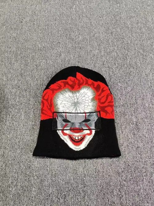 Other IT Pennywise Clown Flip Down Beanie Ski Mask Hat Size ONE SIZE - 4 Thumbnail